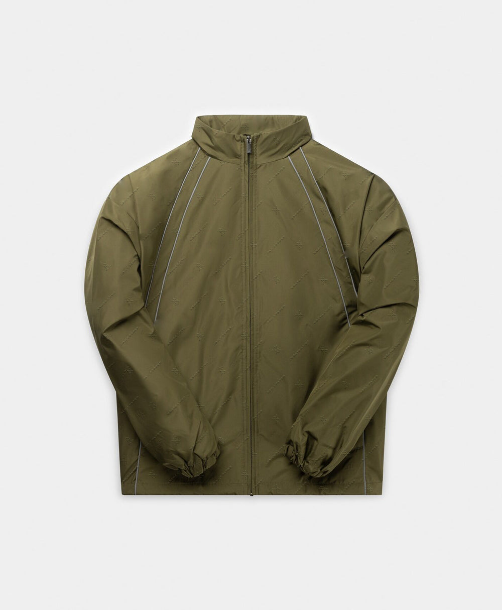 DP - Green Taye Logo Relaxed Track Jacket - Packshot - front 