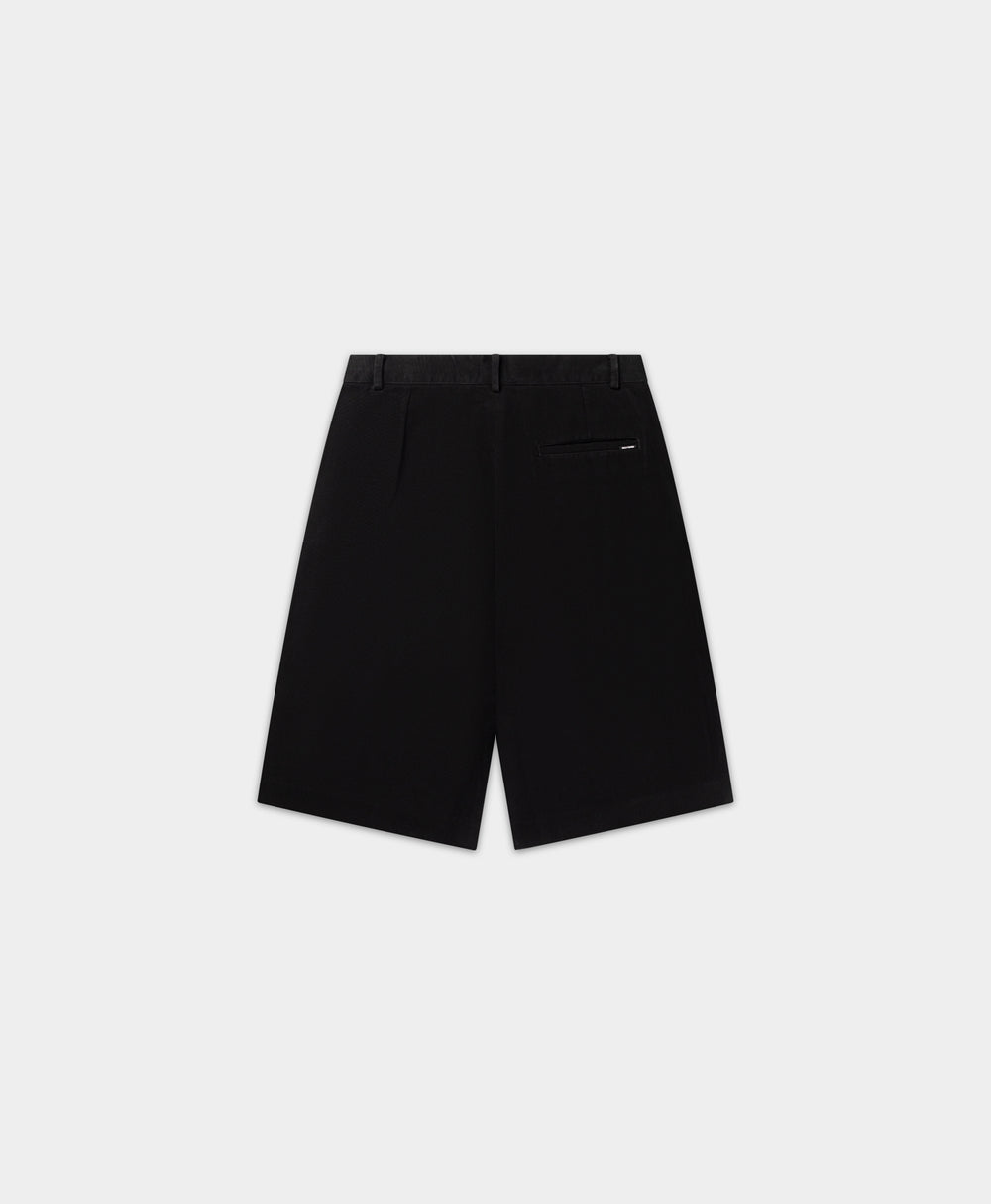 DP - Black Twill Shorts - Packshot - rear