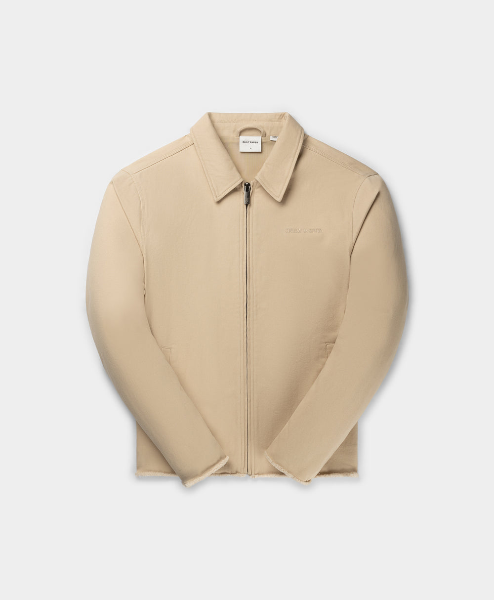 DP - Beige Twill Workwear Jacket - Packshot - front 