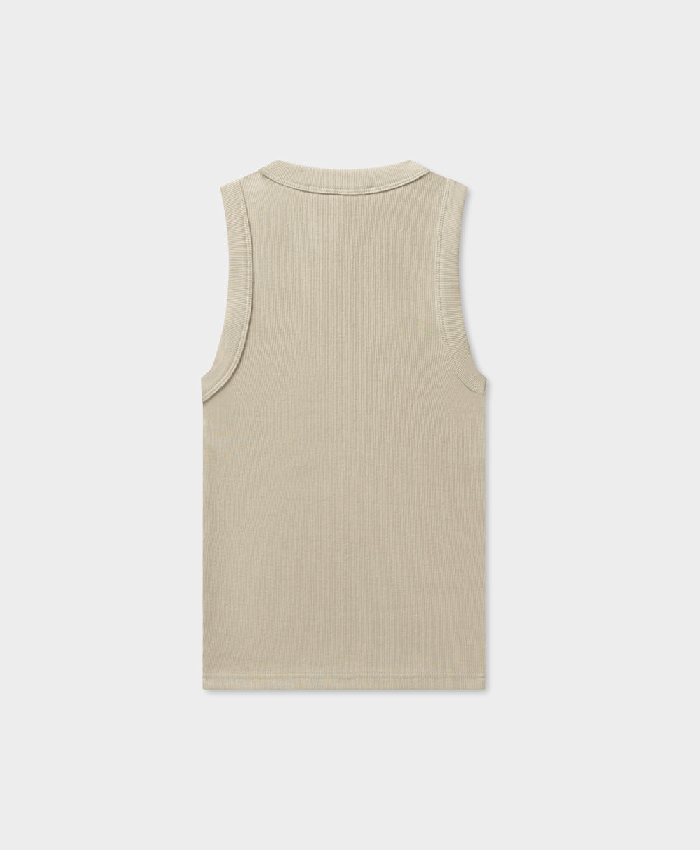 DP - Peyote Beige Unit Rib Top - Packshot - rear 