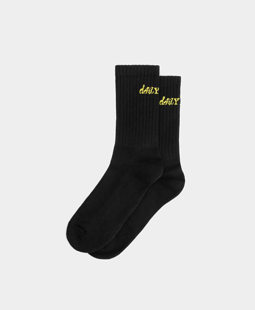 DP - Black Unified Type Socks - Packshot - Front