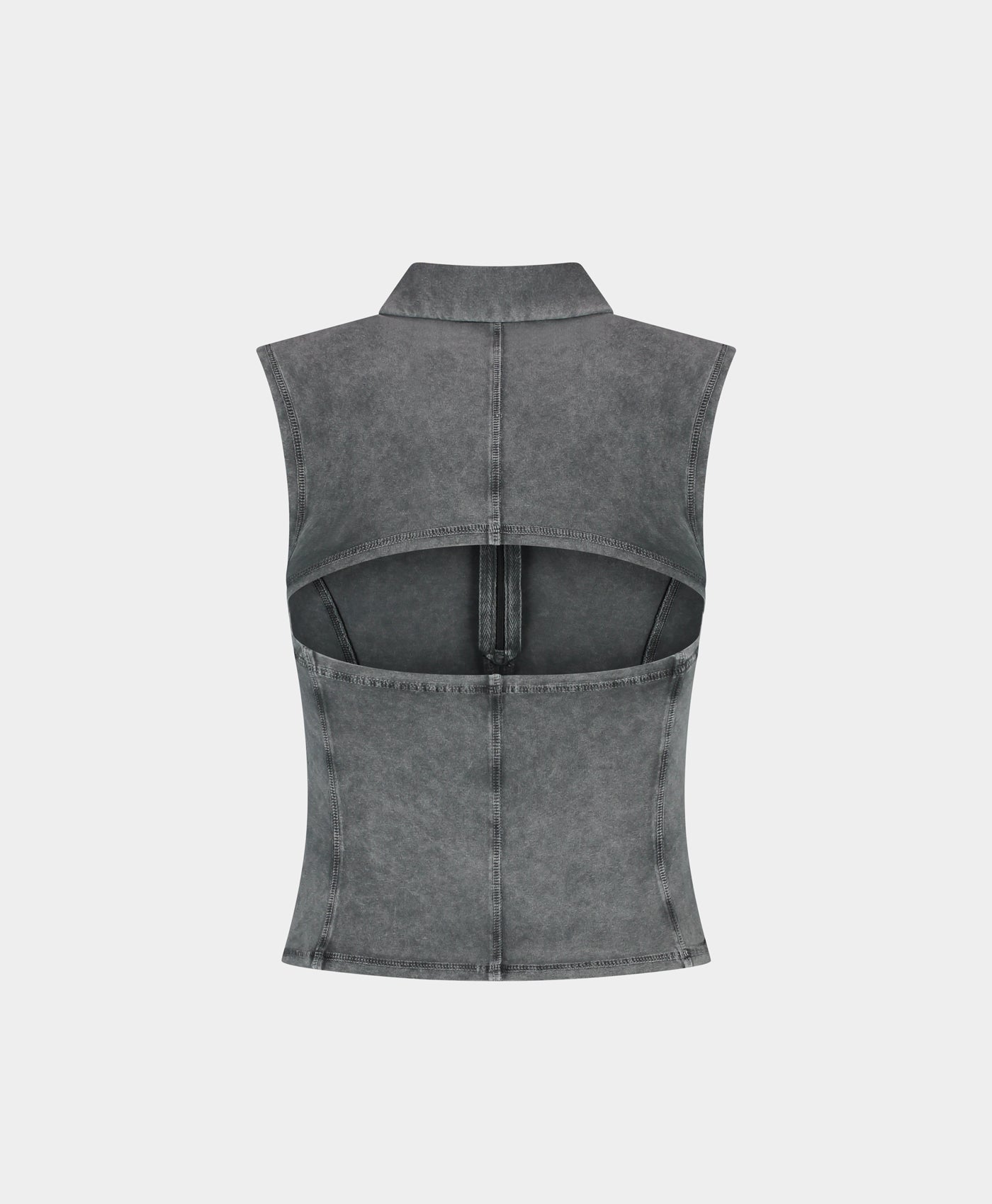 DP - Formal Grey Washed Jersey Polo - Packshot - rear