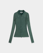 DP - Bistro Green Washed Knit Cardigan - Packshot - front