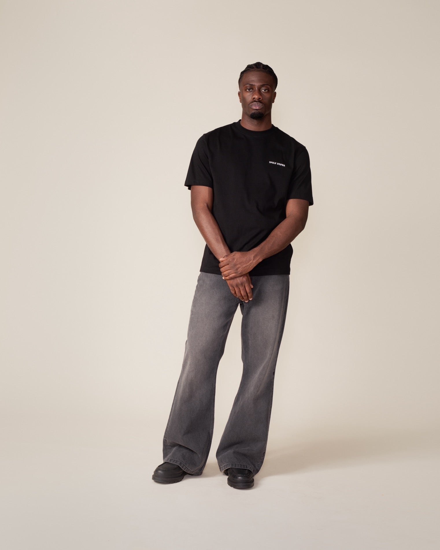 DP - Black Wrapper T-Shirt - Modelshot - mens