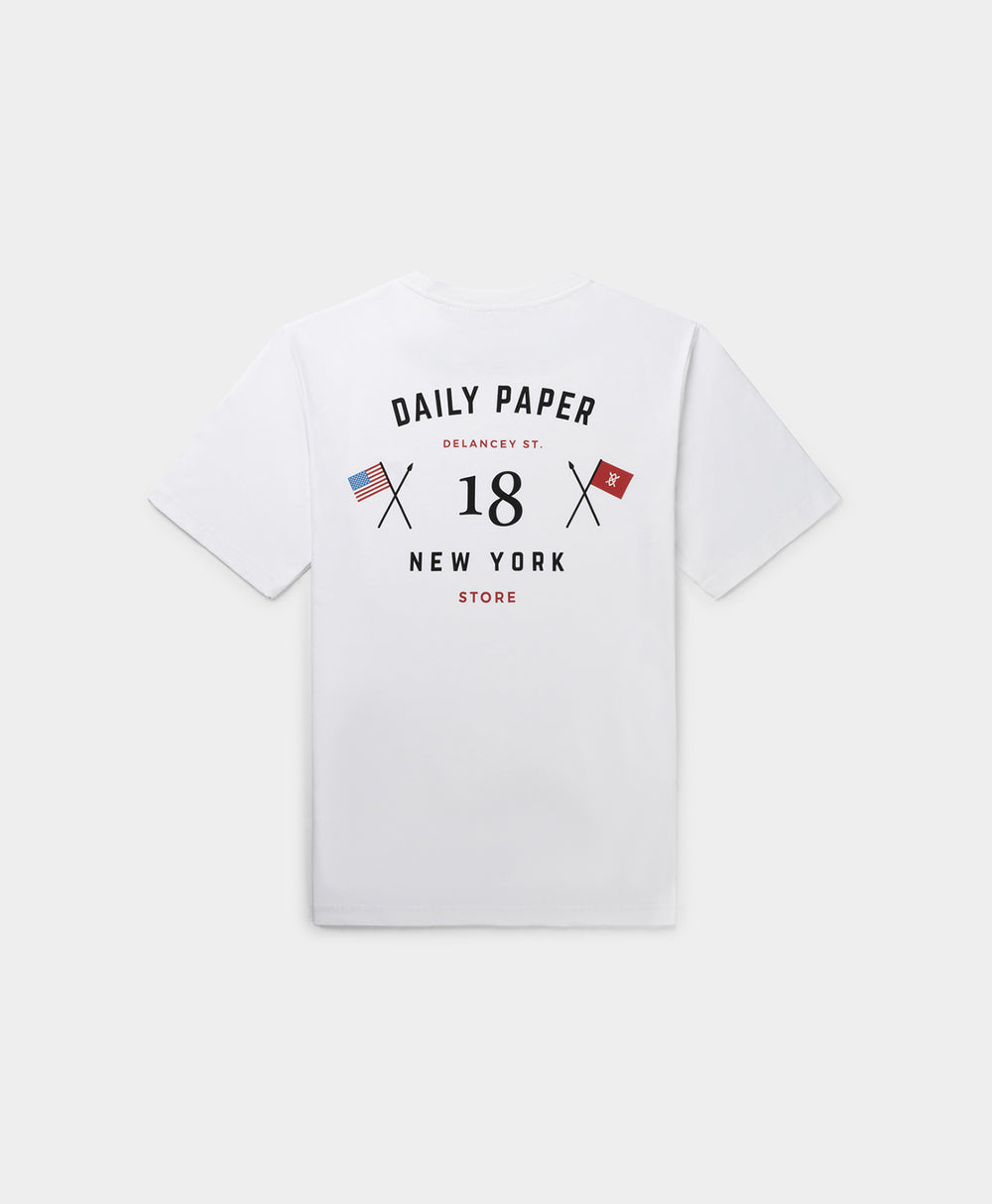 DP - White Black NY Flagship Store T-Shirt - Packshot - Front
