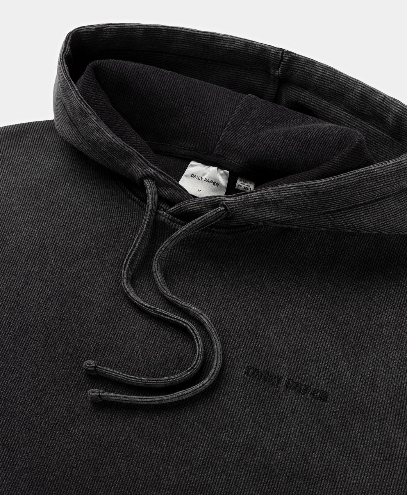 DP - Black Zawadi Rib Hoodie - Packshot - detail