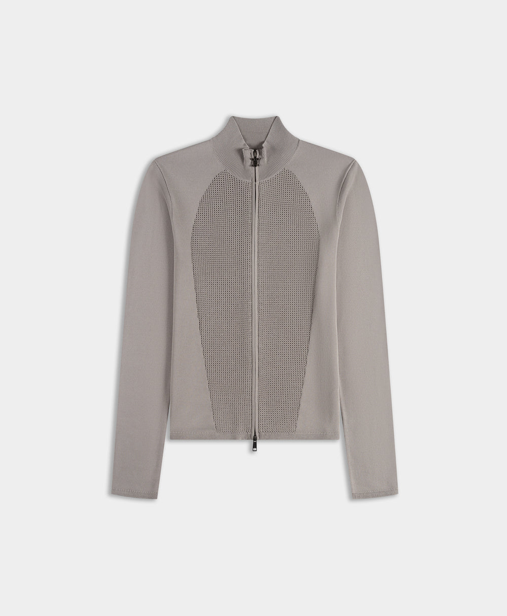 DP - Wet Weather Zip Cardigan - Packshot - front 