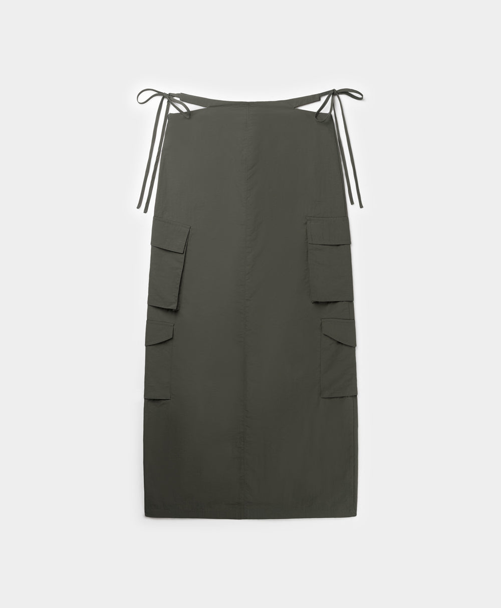 DP - Chimera Grey Zora Cargo Skirt - Packshot - Rear