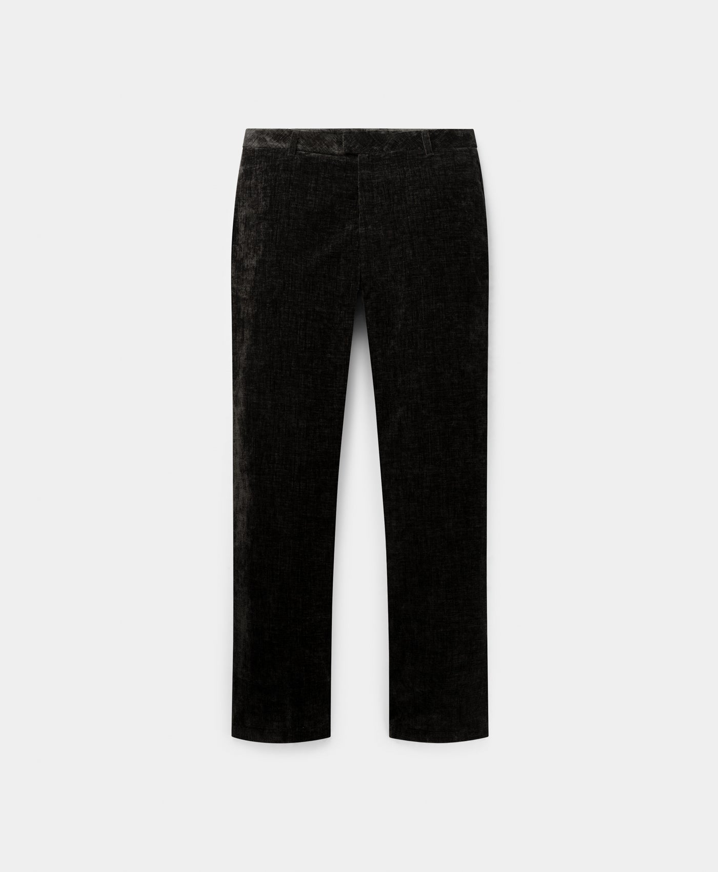 DP - Black Zuri Velvet Pants - Packshot - front 