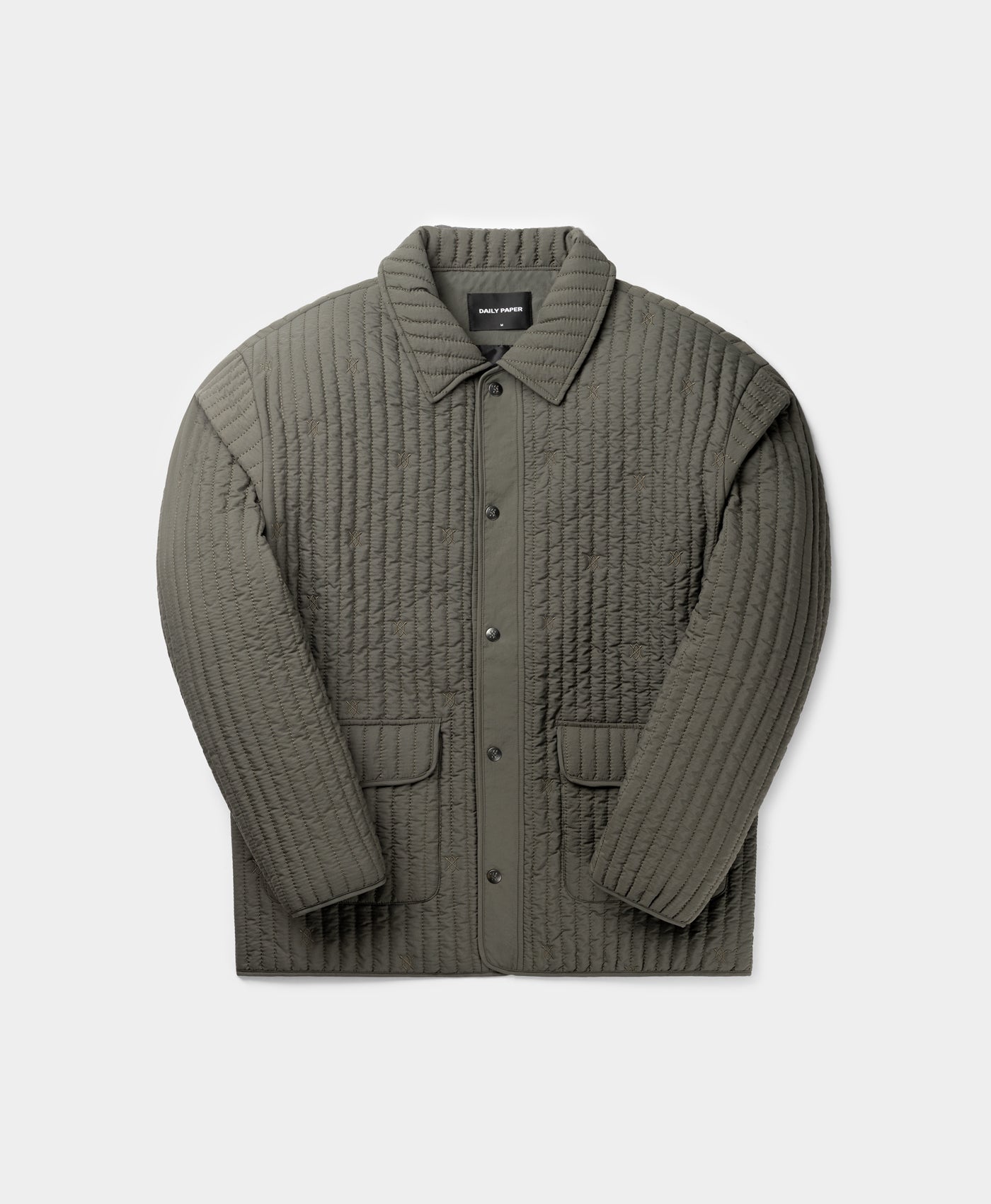 DP - Chimera Grey Zyer Quilted Relaxed Jacket - Packshot - Front