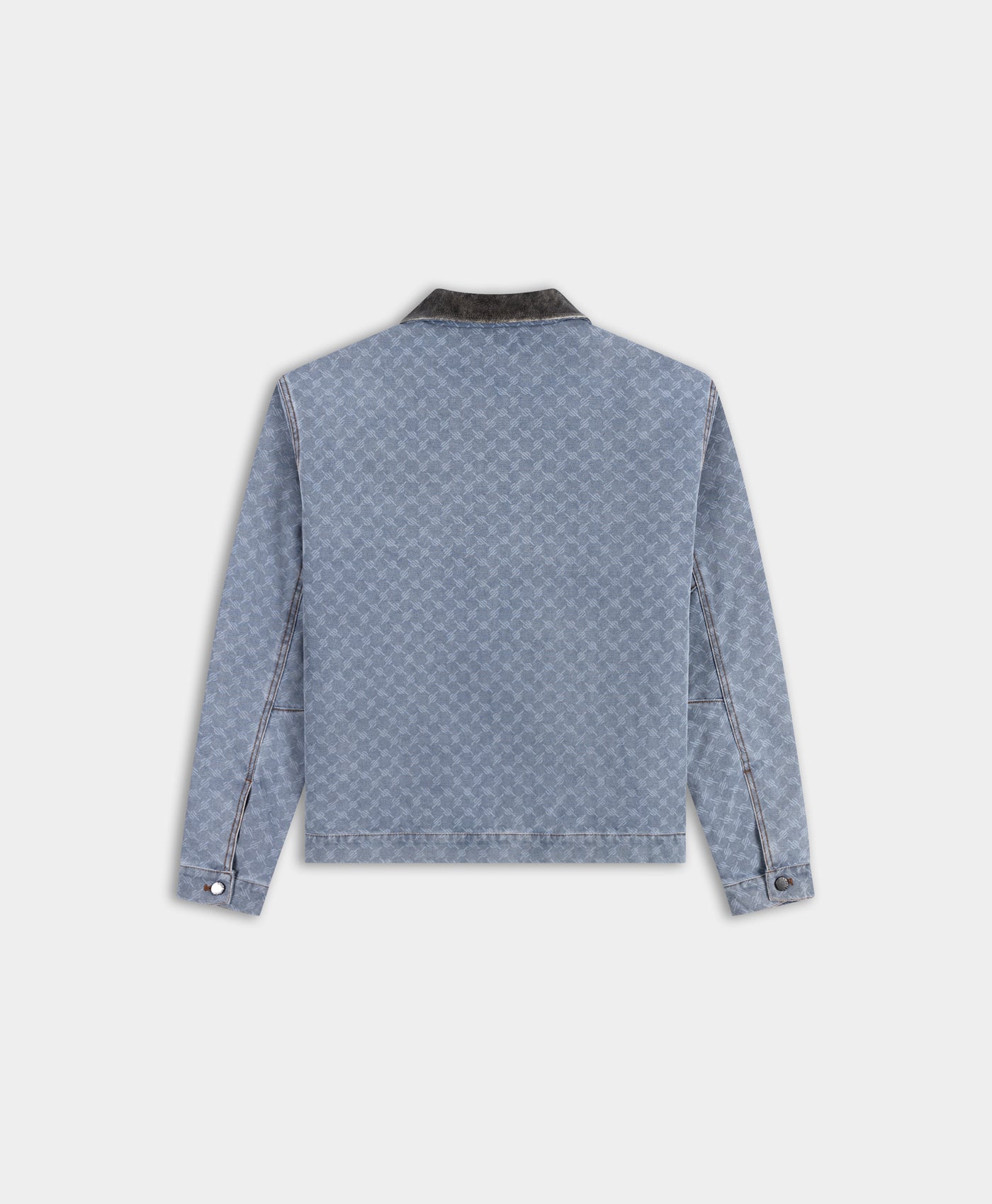 DP - Mid Blue Boxy Monogram Workwear Jacket - Packshot - rear