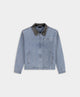 DP - Mid Blue Boxy Monogram Workwear Jacket - Packshot - front
