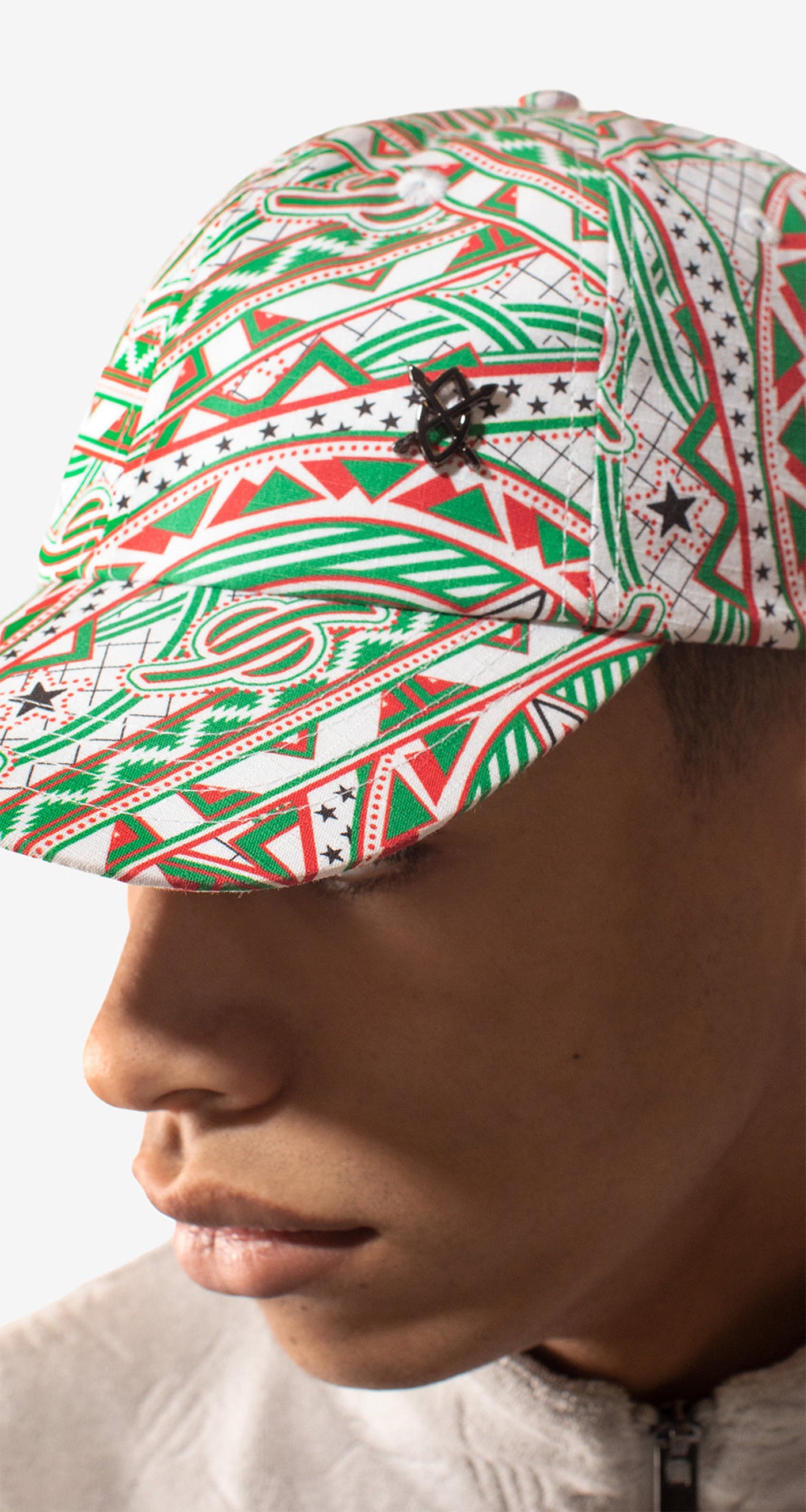 DP - Green Red Mobas Cap - Men - Front Rear