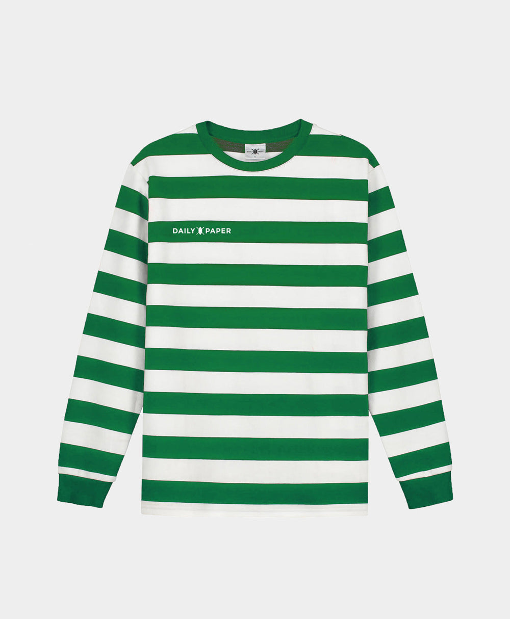 DP - Green Striped Longsleeve - Packshot - Front
