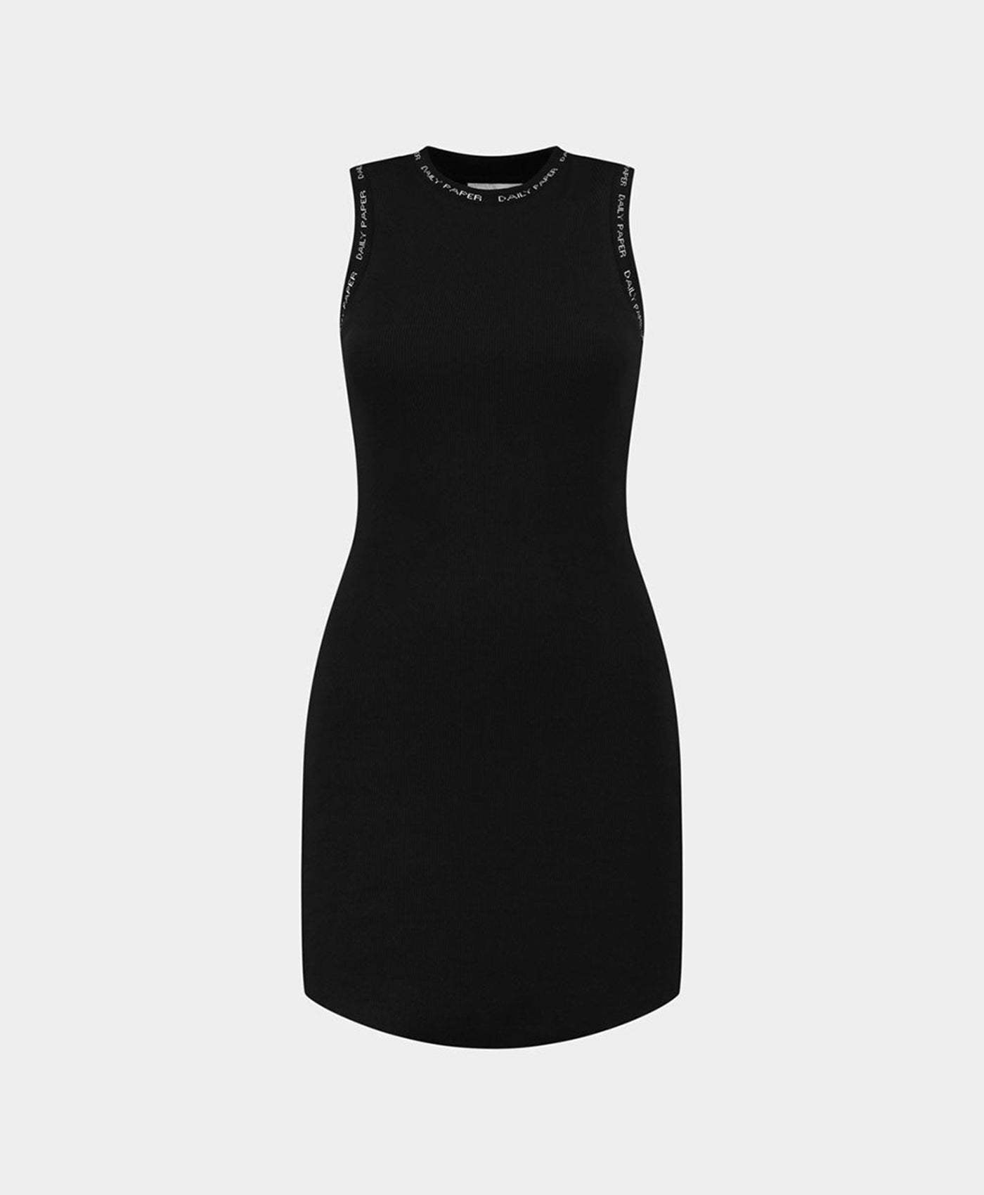 DP - Black Erib Tank Dress - Packshot - Front