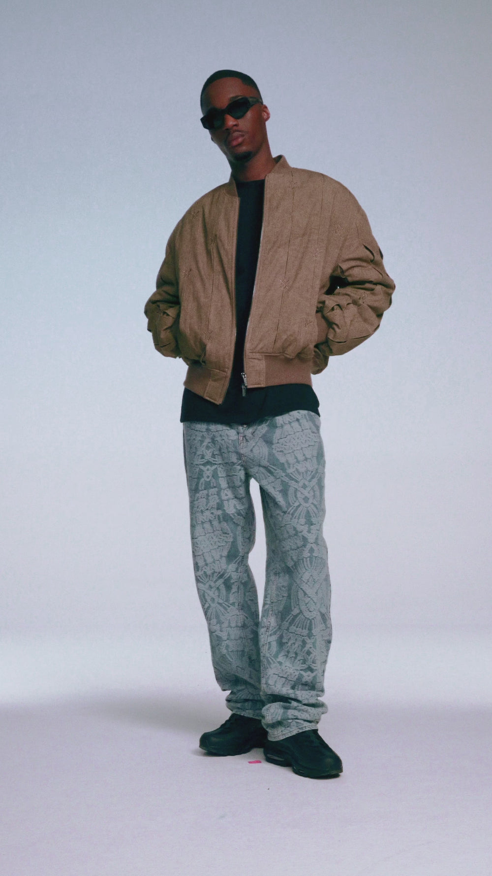 DP - Dark Beige Rasal Bomber Jacket - men - front