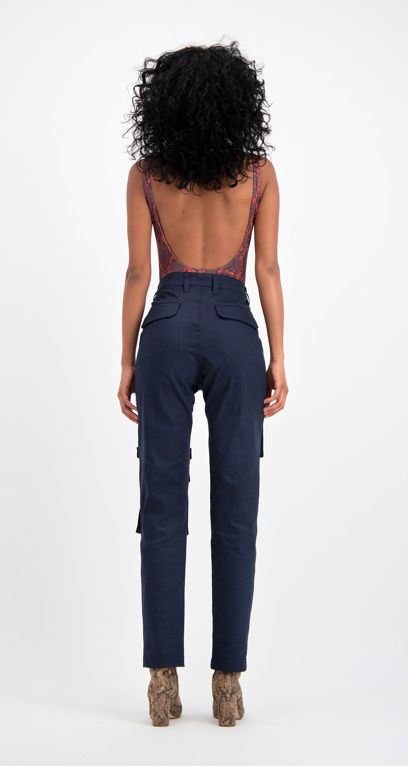 DP - Cargo Pants Navy - Modelshot - Women
