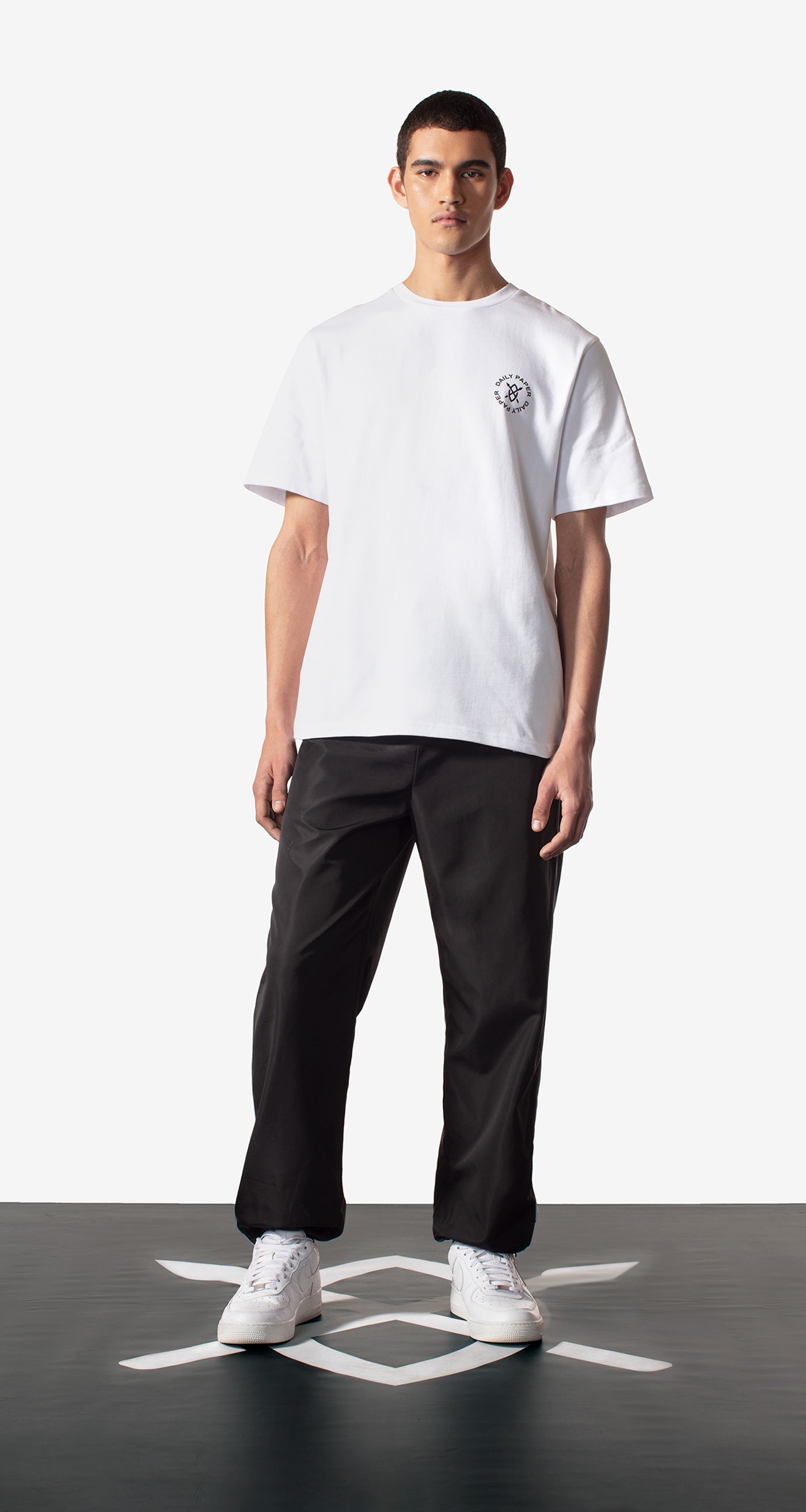 Daily Paper Men's Nerad Scattered Logo T-Shirt in White Daily Paper
