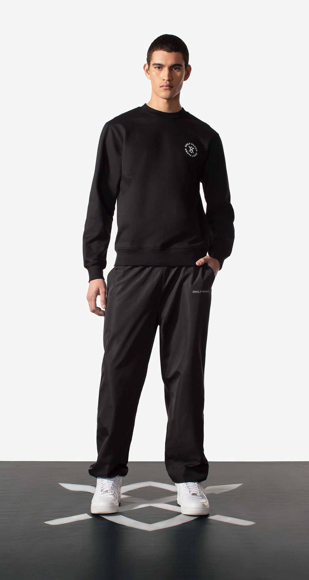 DP - Black Circle Sweater - Men - Front Rear