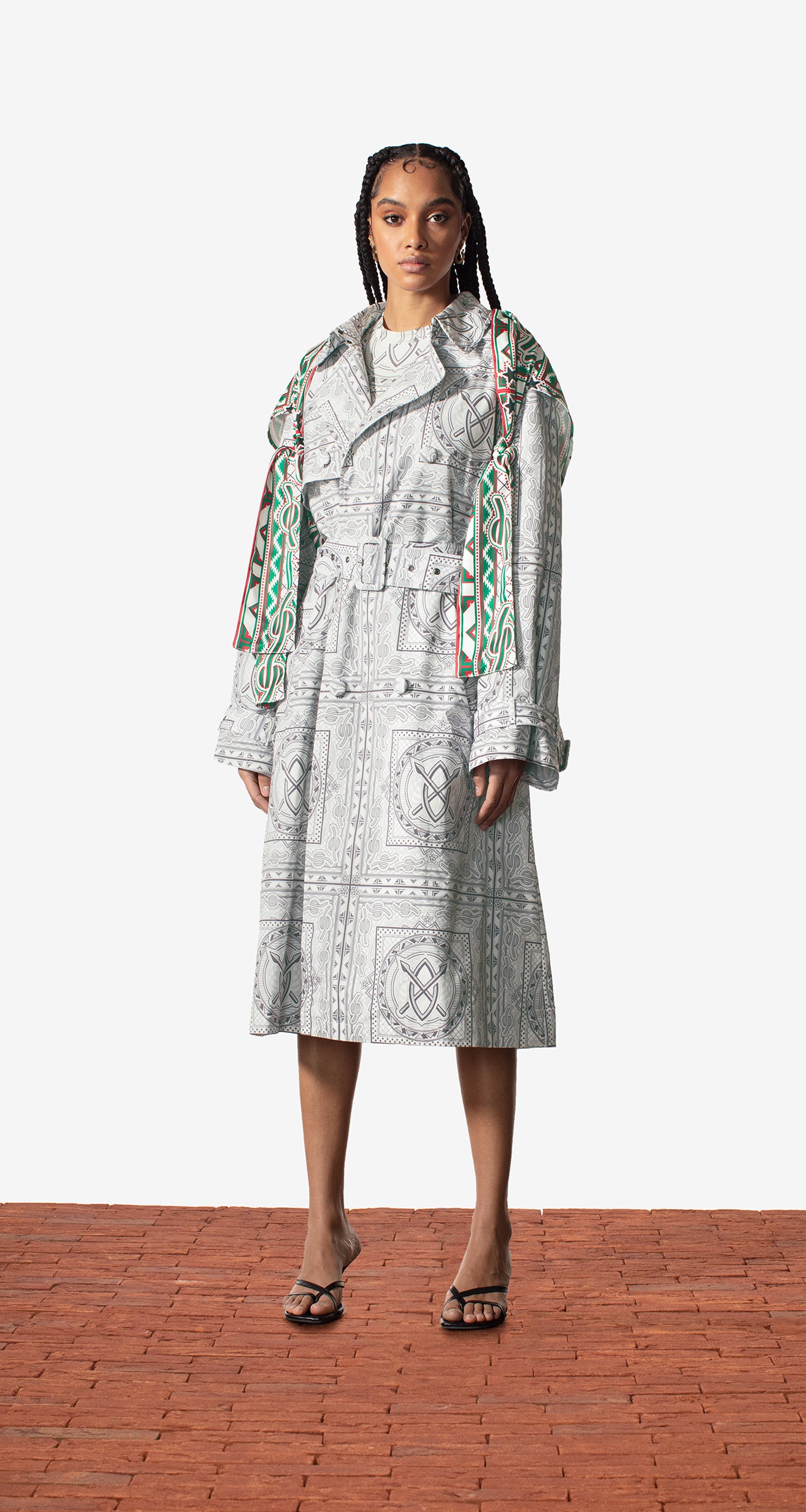 DP - Grey Green Bandana Mamo Jacket - Wmn