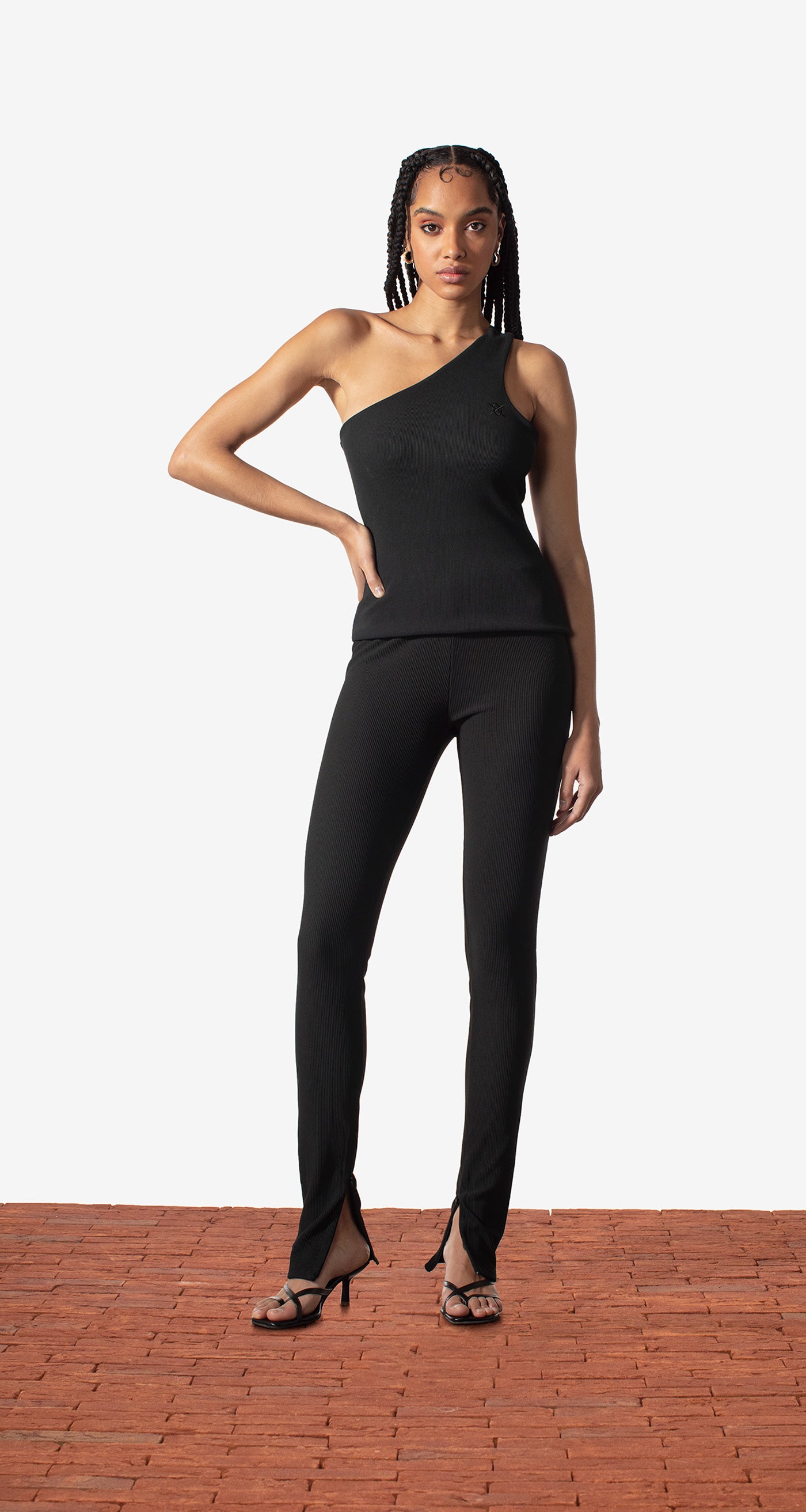 DP - Black Margot Top - Wmn - Front