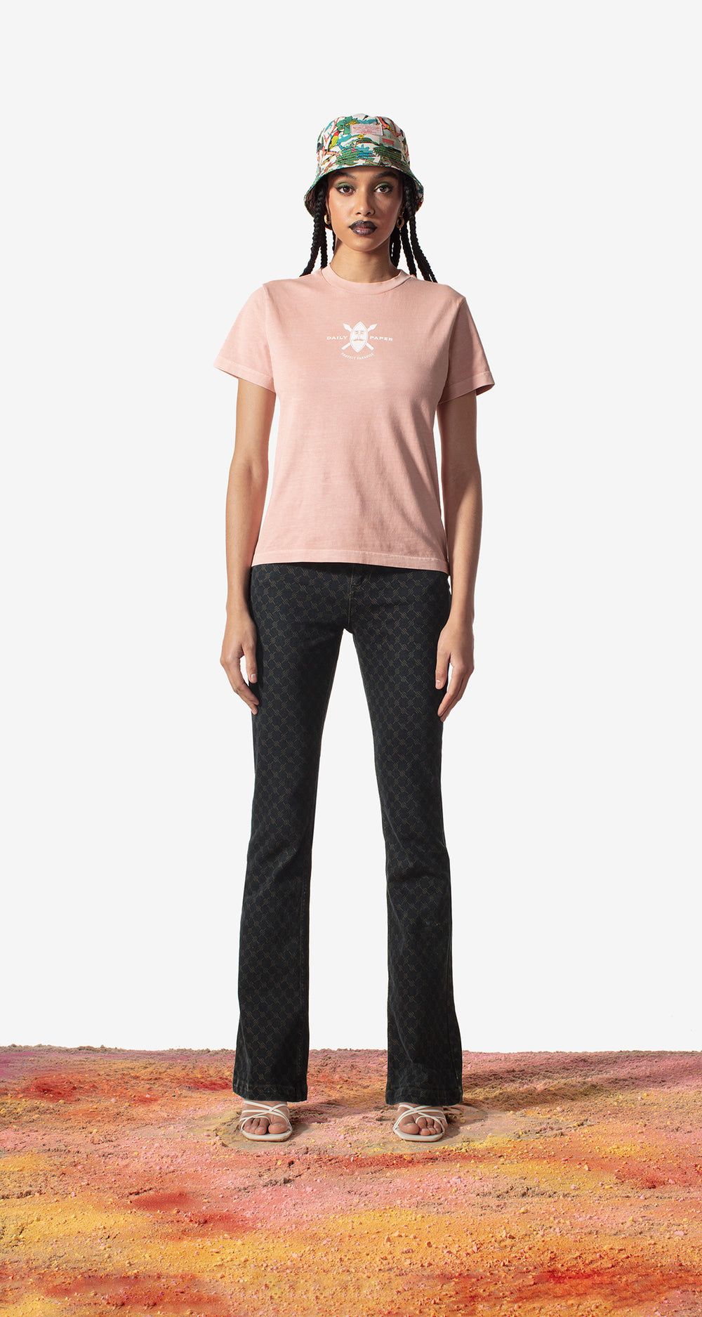 DP - Pink Palma T-Shirt - Wmn - Front Rear