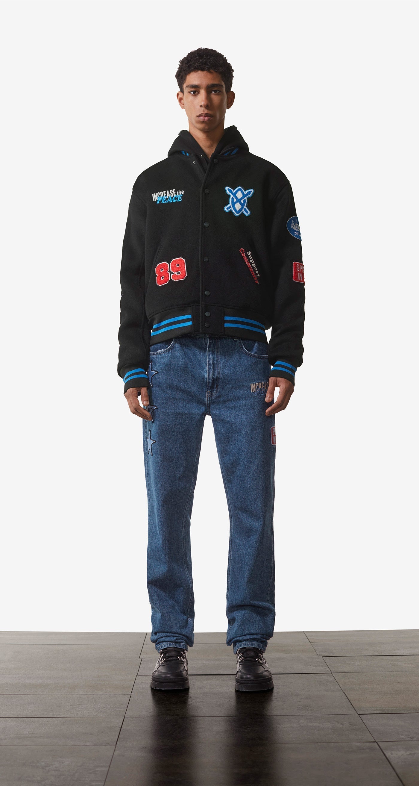 DP - Black Neko Jacket - Men - Front