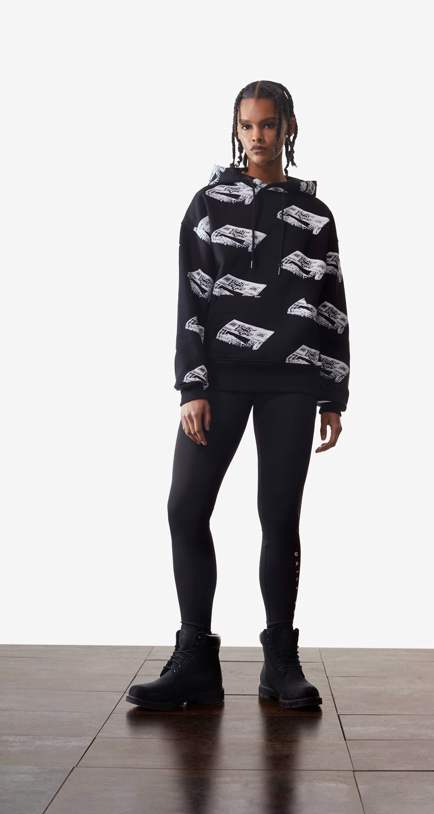 DP - Black Paper Nina Hoody - Wmn - Front Rear