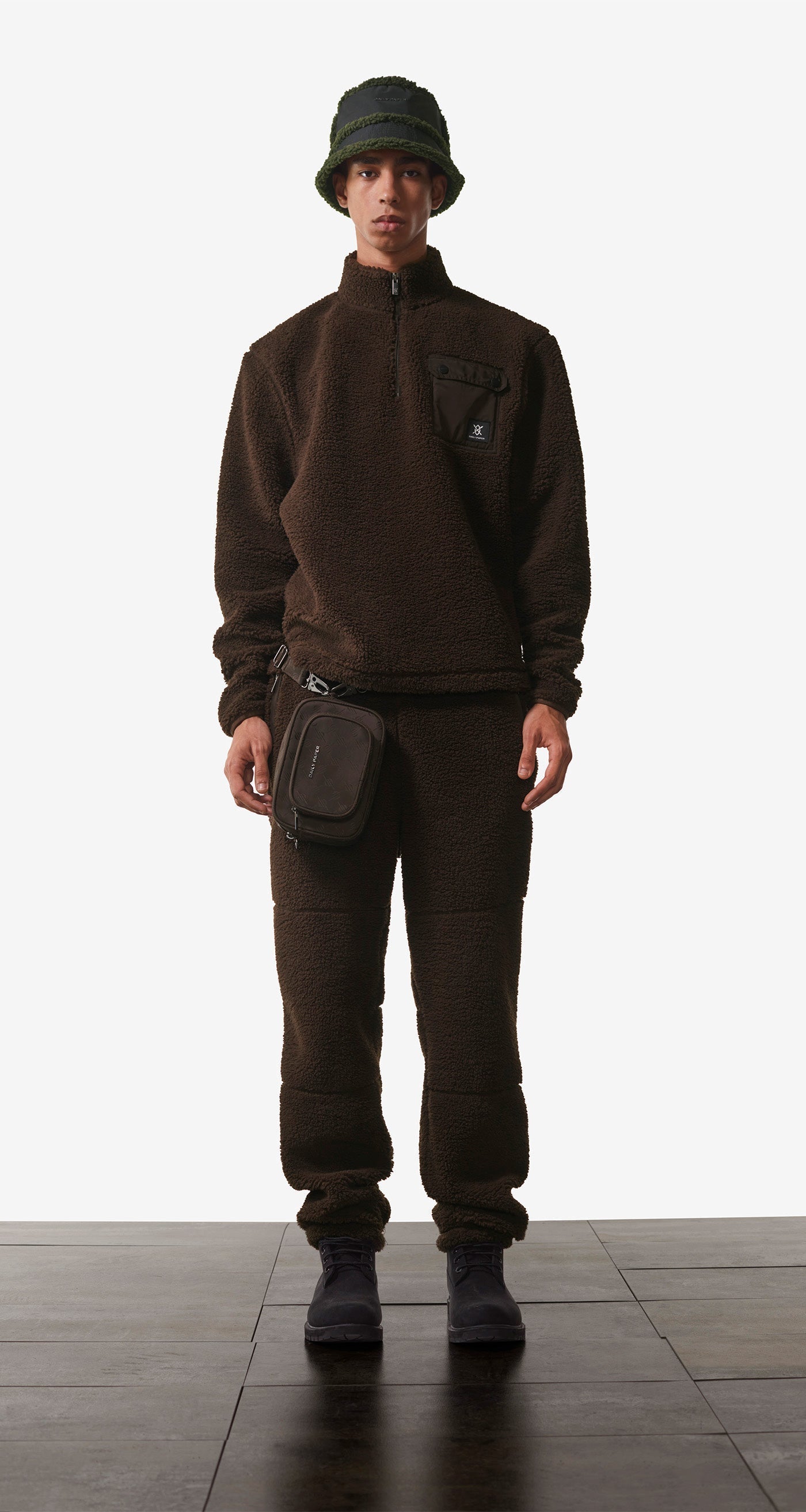 DP - Hot Fudge Brown Nesim Pants - Modelshot - Front
