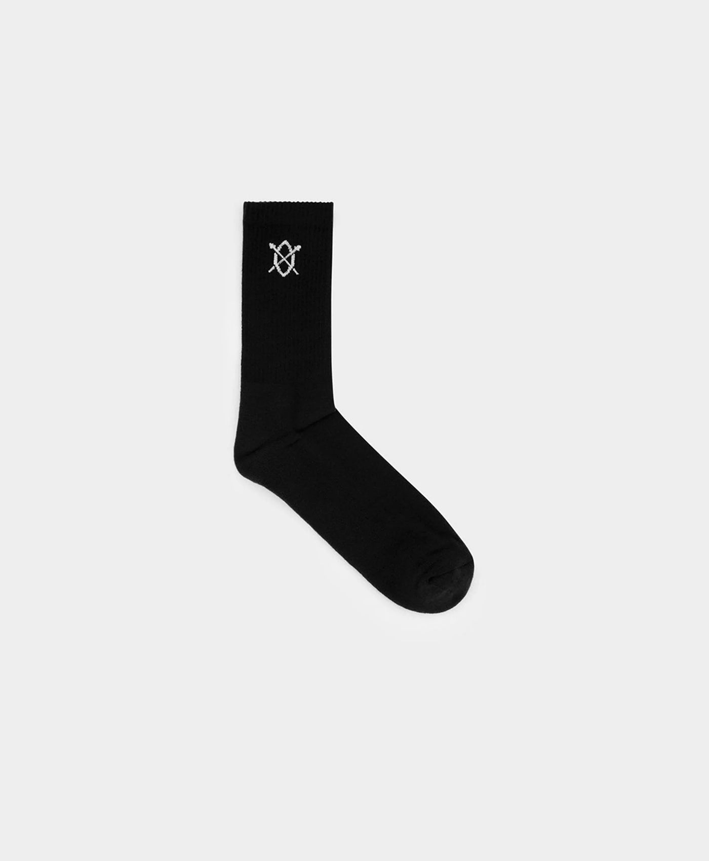 DP - Black Essential Logo Socks - Packshot - Front