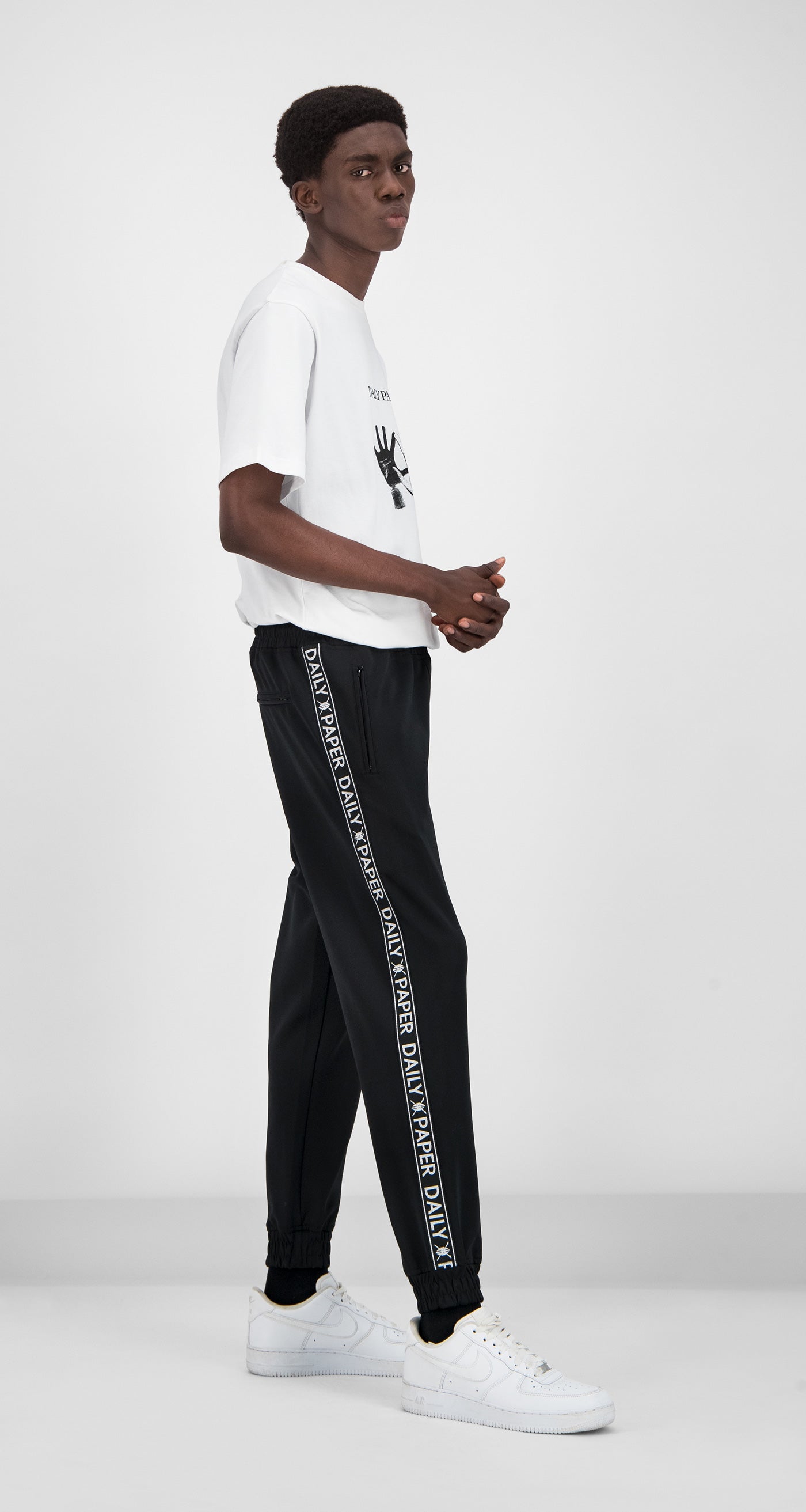 Daily Paper - Black Tape Logo Track Pants Men