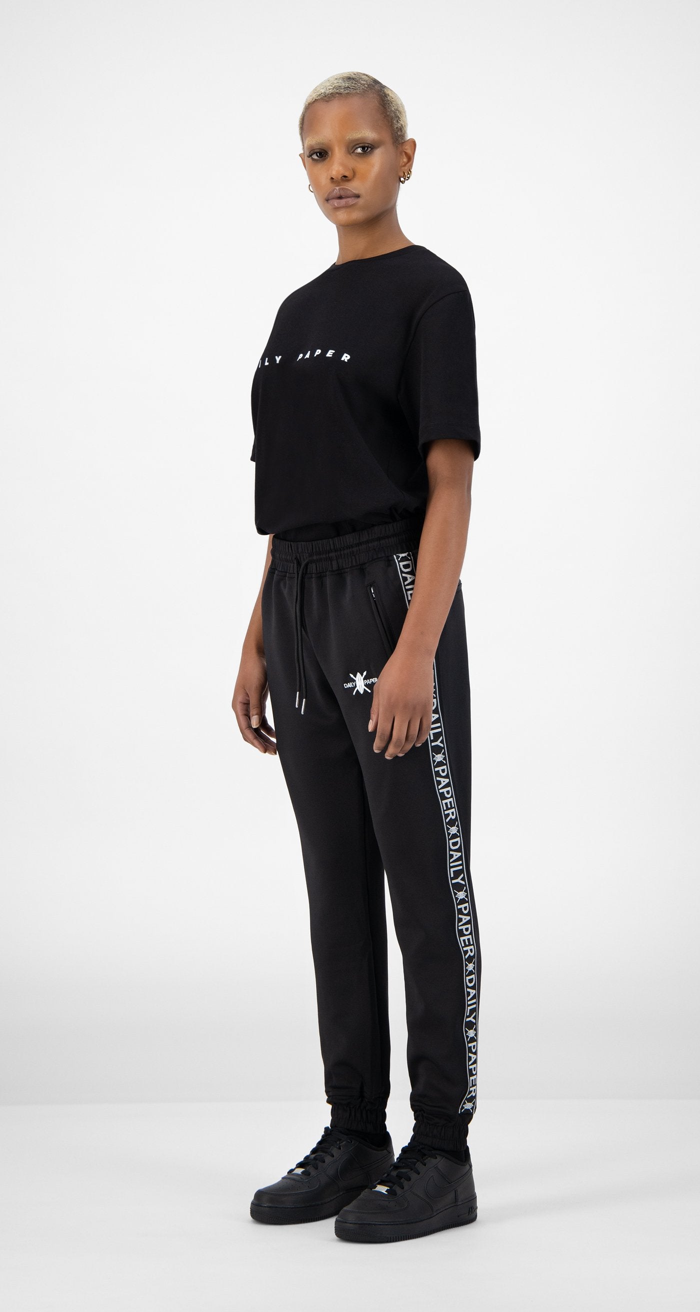 Daily Paper - Black Tape Logo Track Pants Wmn