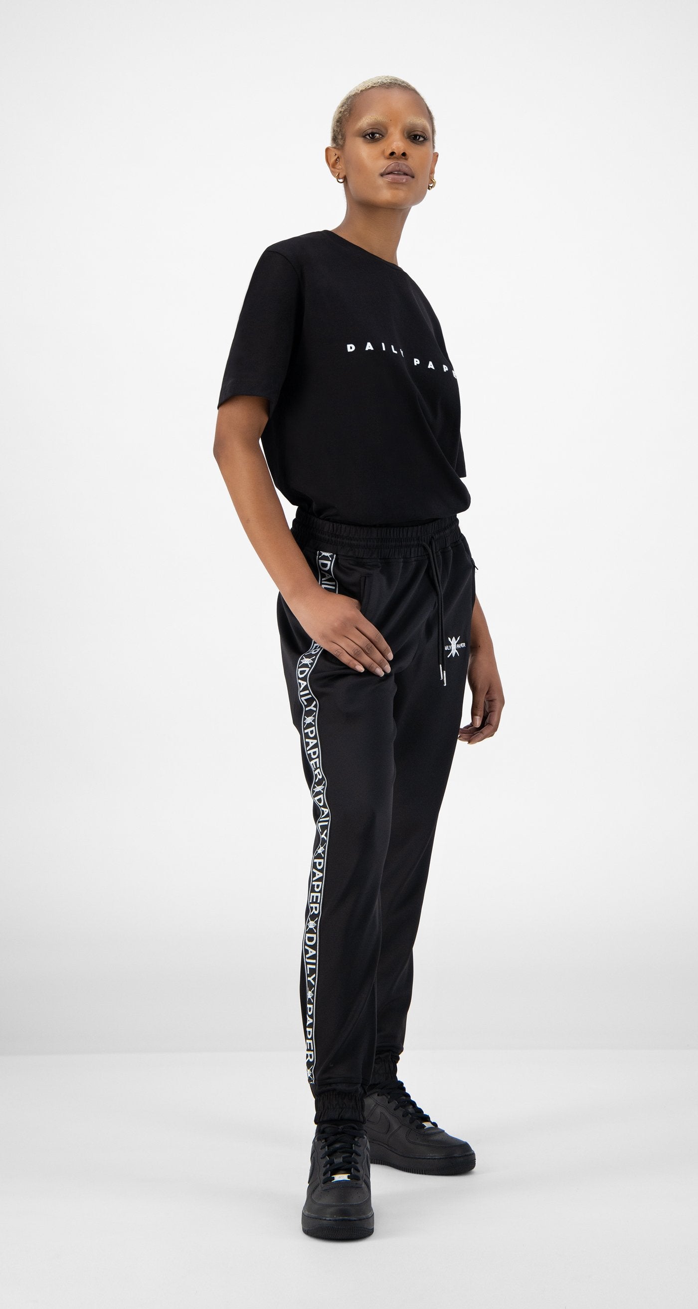 Daily Paper - Black Tape Logo Track Pants Wmn