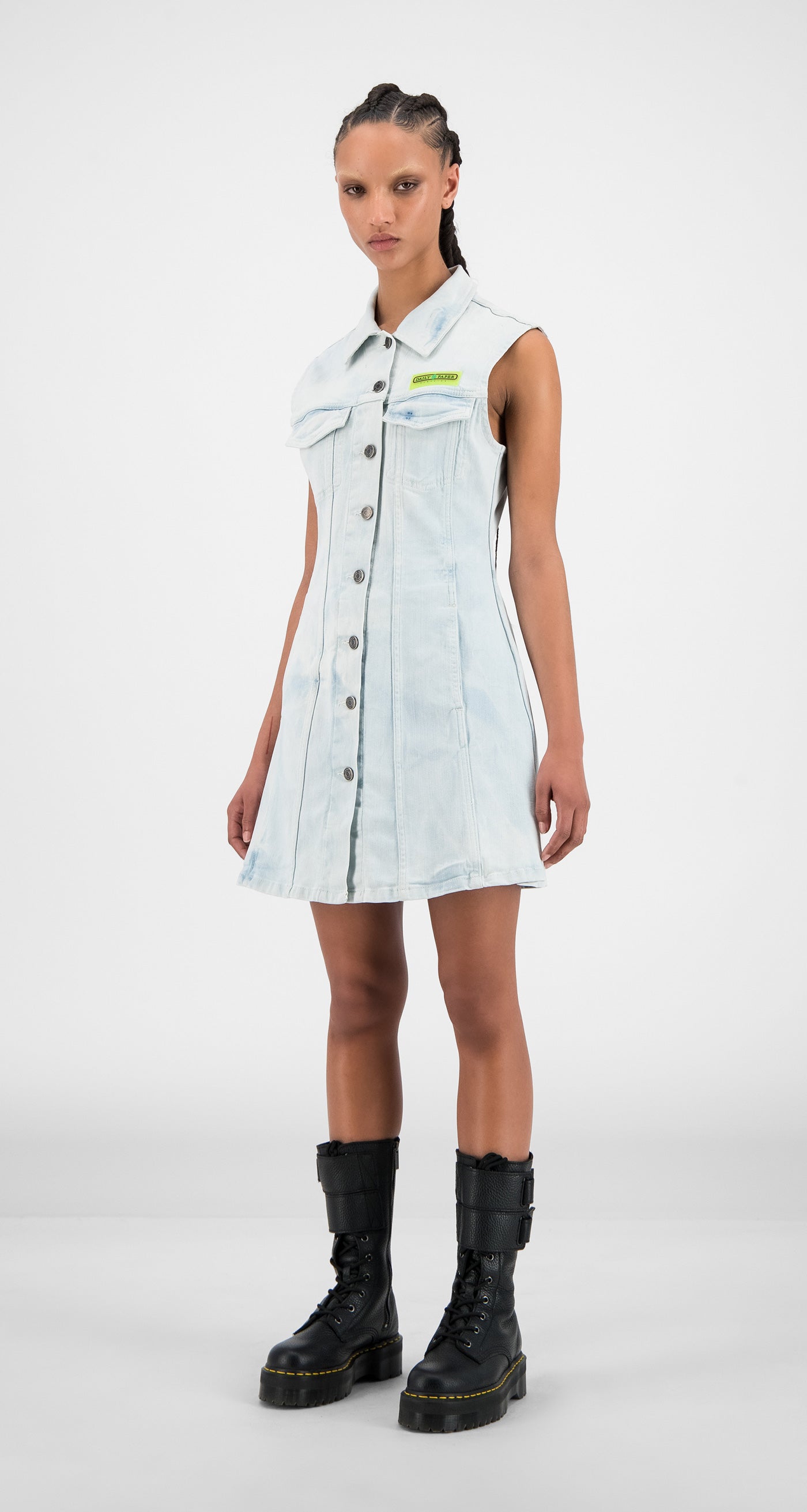 Daily Paper - Bleach Denim Hae Dress - Wmn