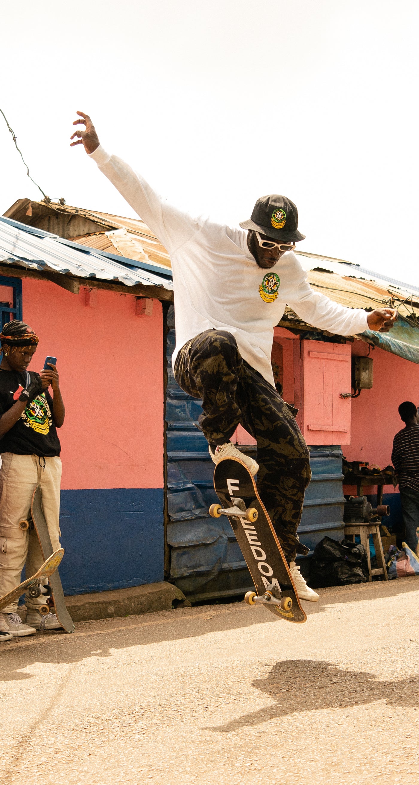 DP - White DP X Surf Ghana LS - Men - Front
