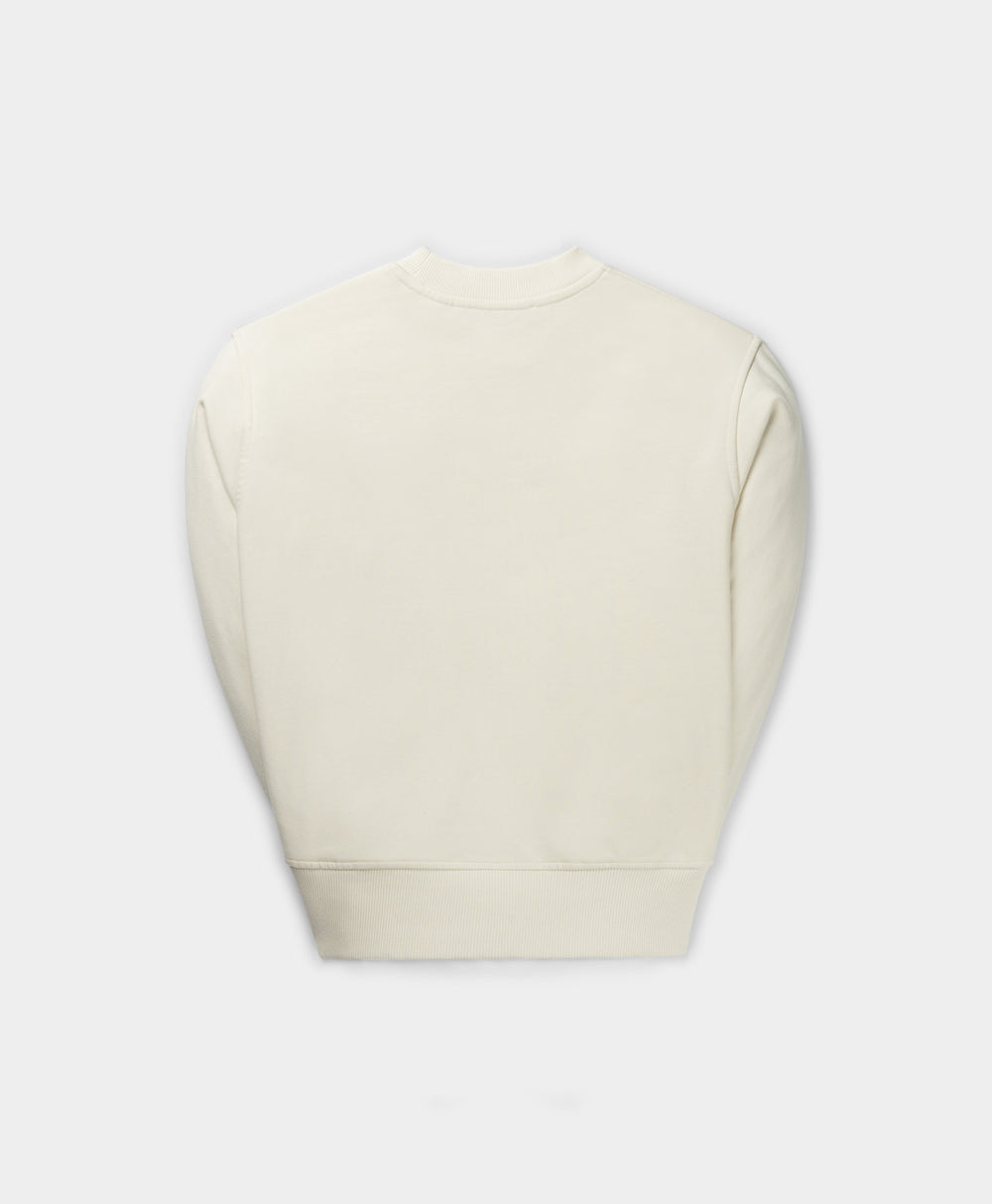 DP - Egret White Escript Sweater - Packshot - Rear
