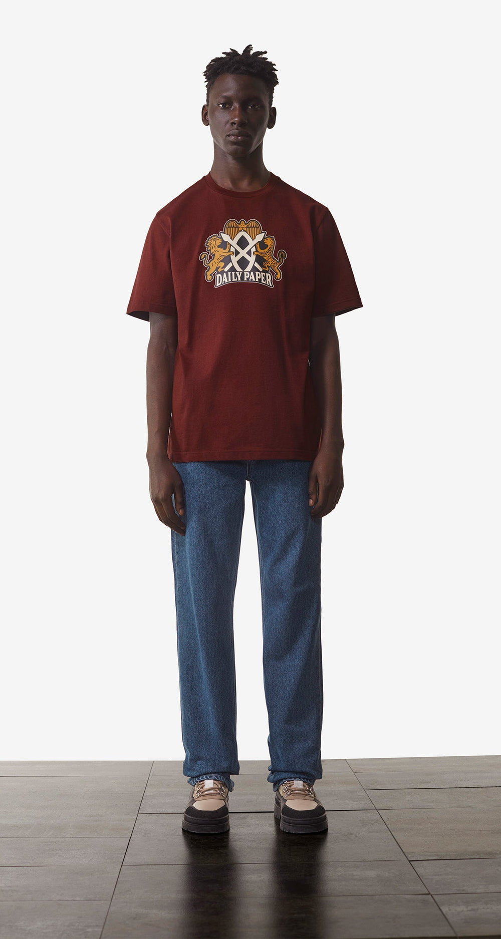 DP - Fiery Brick Red Nakato T-Shirt - Men - Front