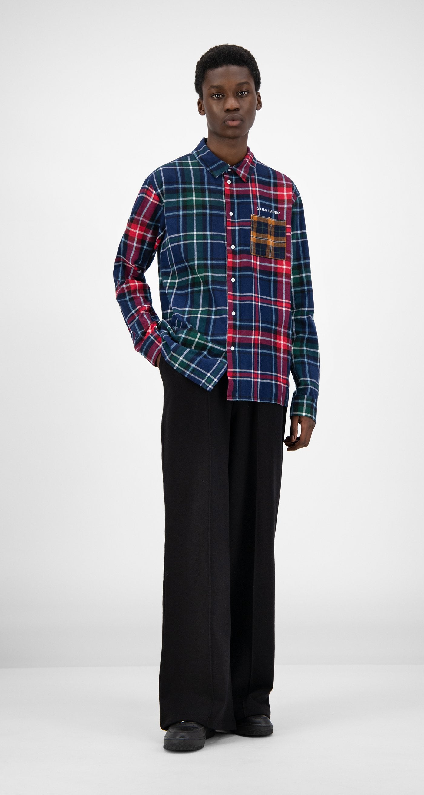 Daily Paper - Green Red Hocheck Shirt - Men