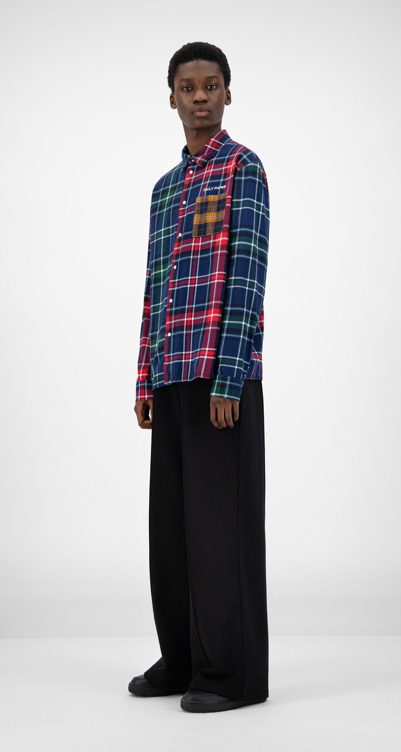 Daily Paper - Green Red Hocheck Shirt - Men