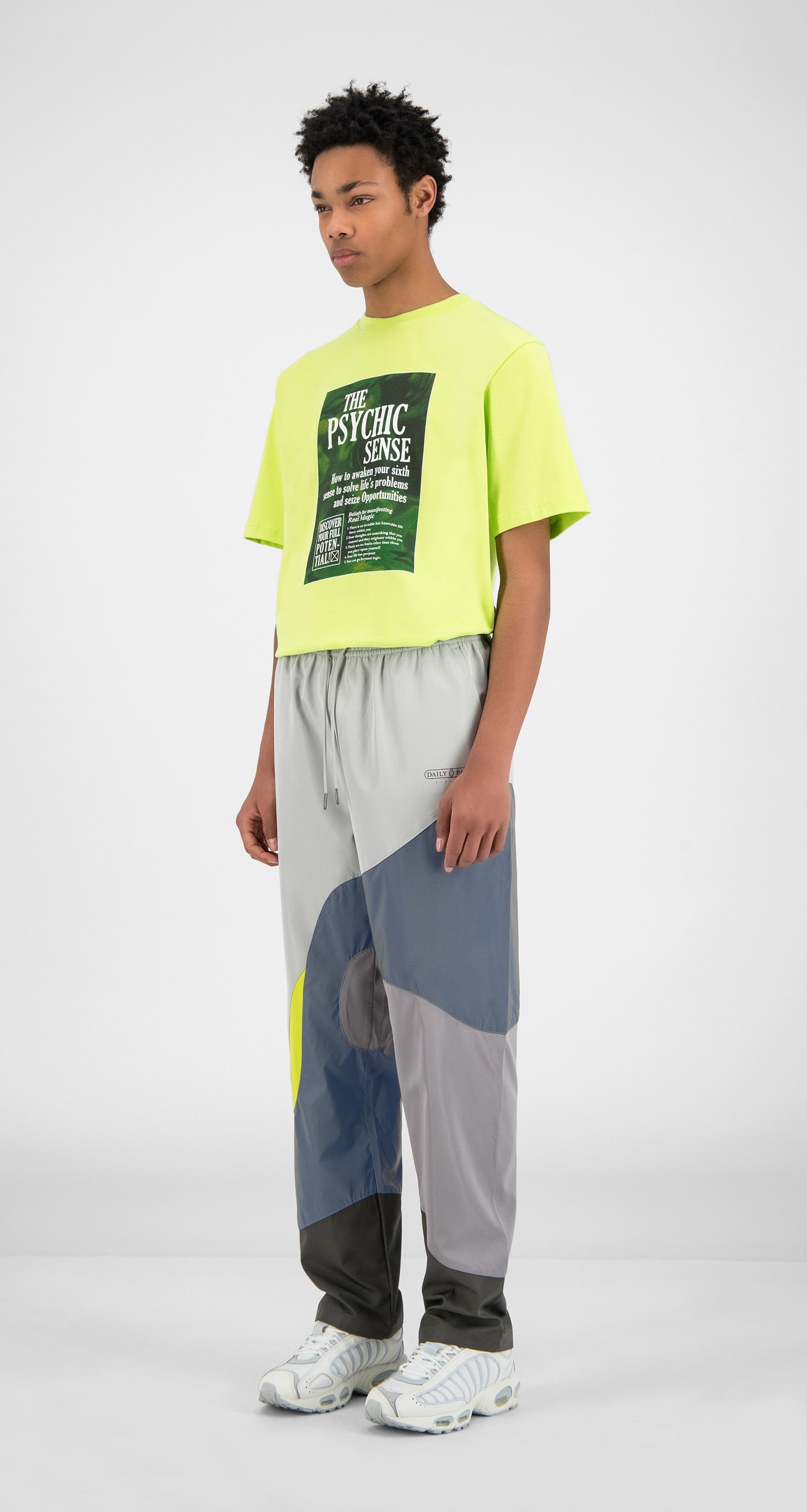 Daily Paper - Grey Reflective Green Huka Pants - Men