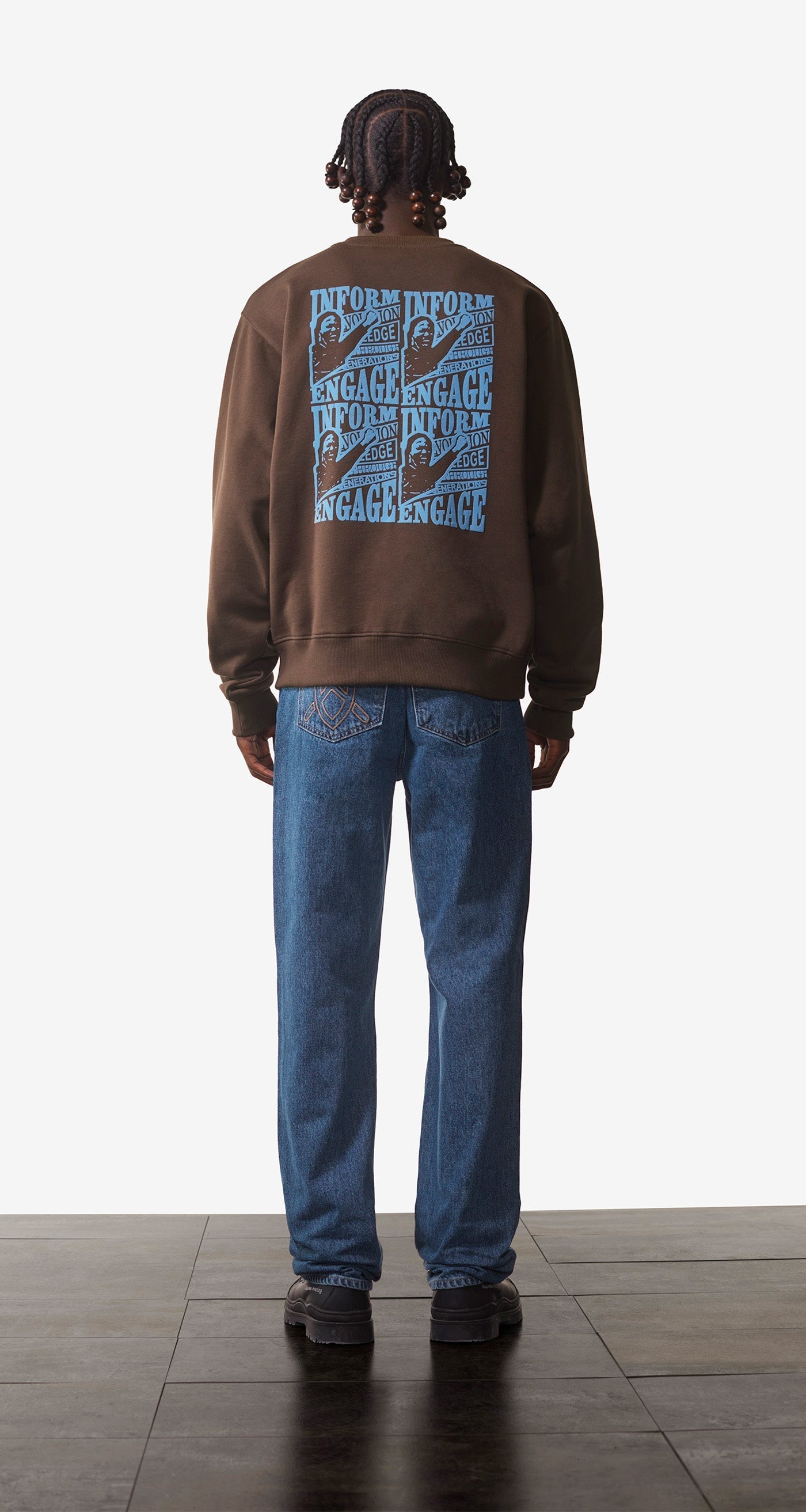 DP - Hot Fudge Brown Naz Sweater - Men - Front