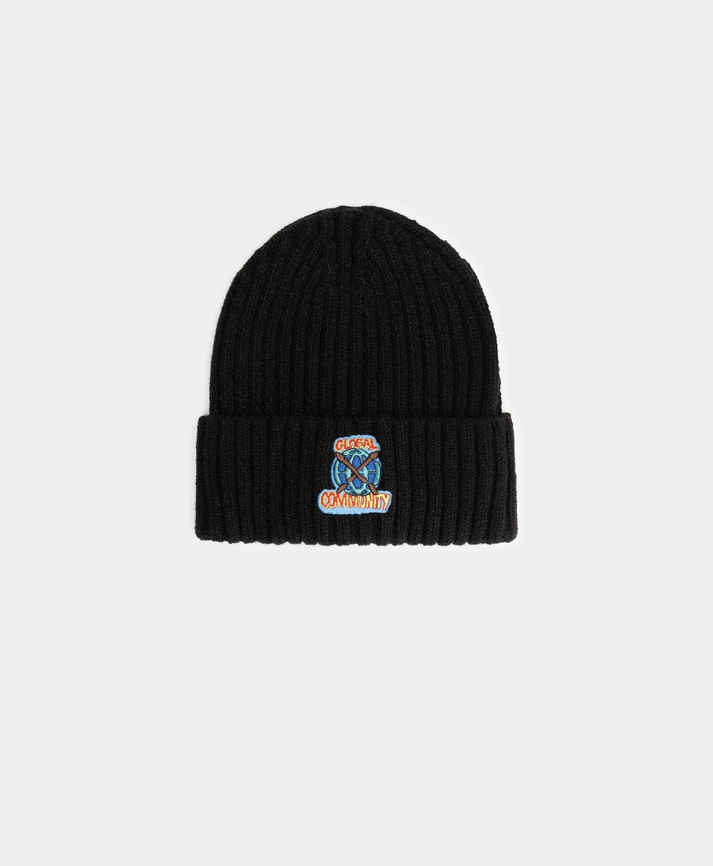 DP - Black Hobean Beanie - Packshot - Front