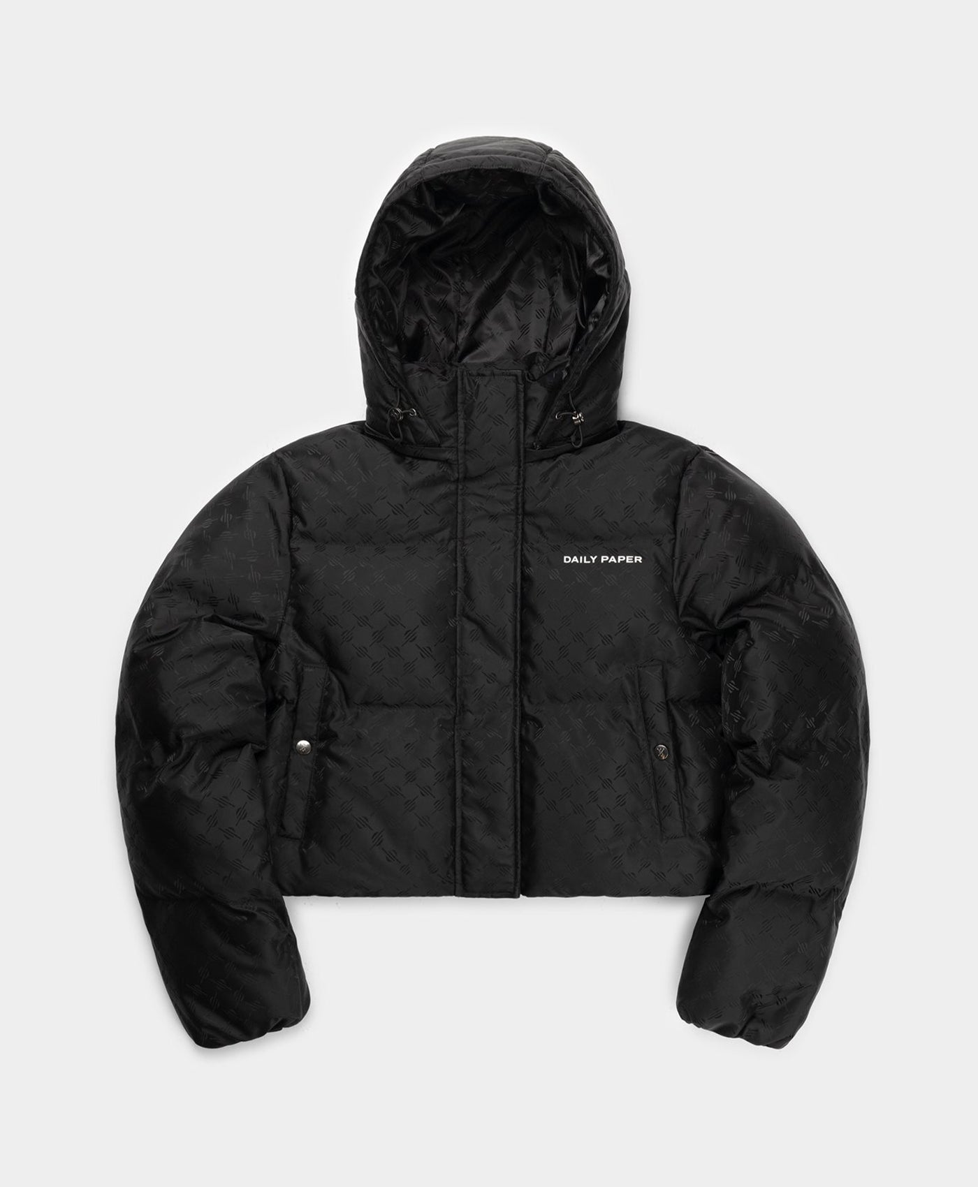 DP - Black Hocrop Jacket - Packshot - Front