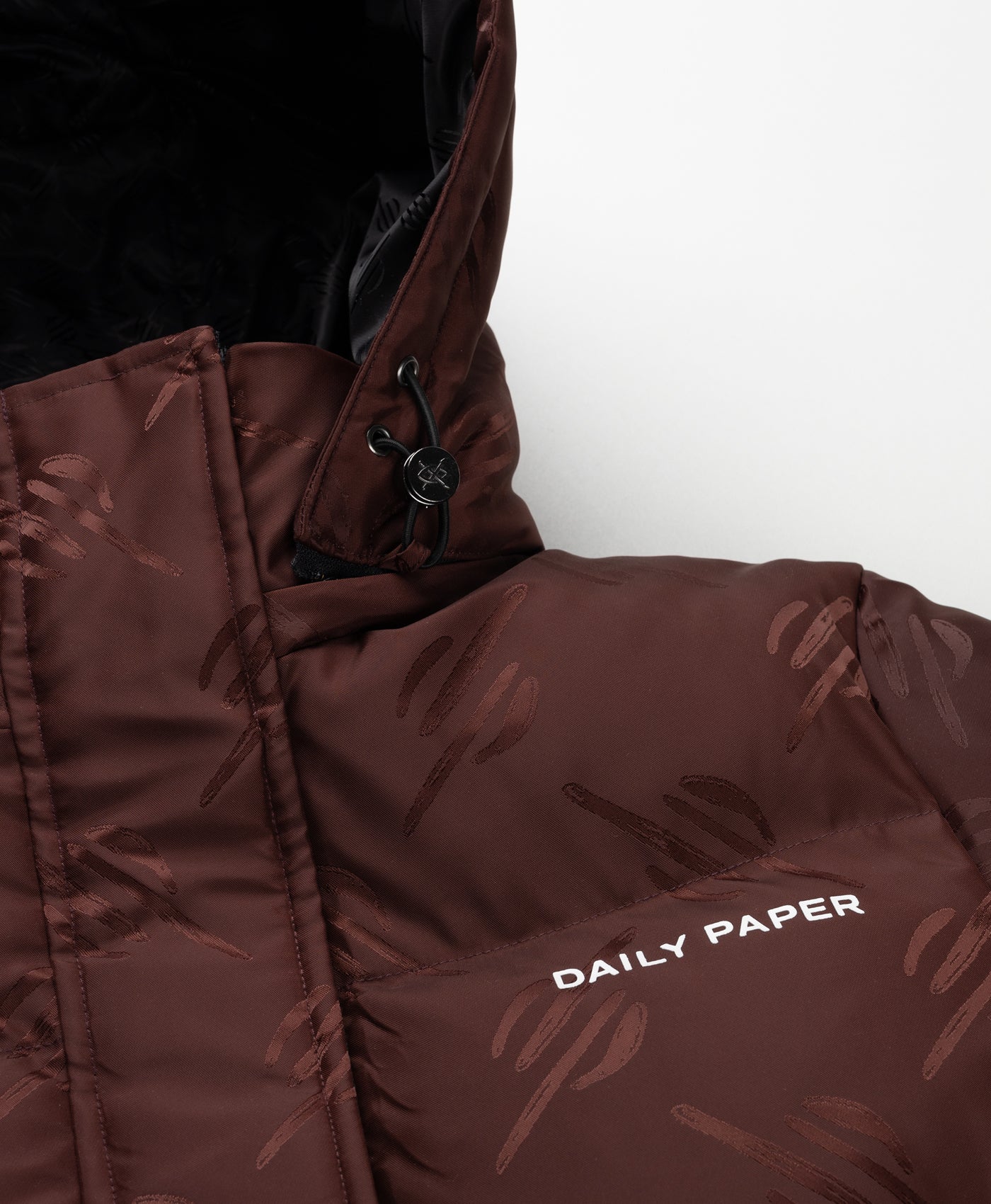 DP - Chocolate Brown Monogram Hoella Puffer - Packshot