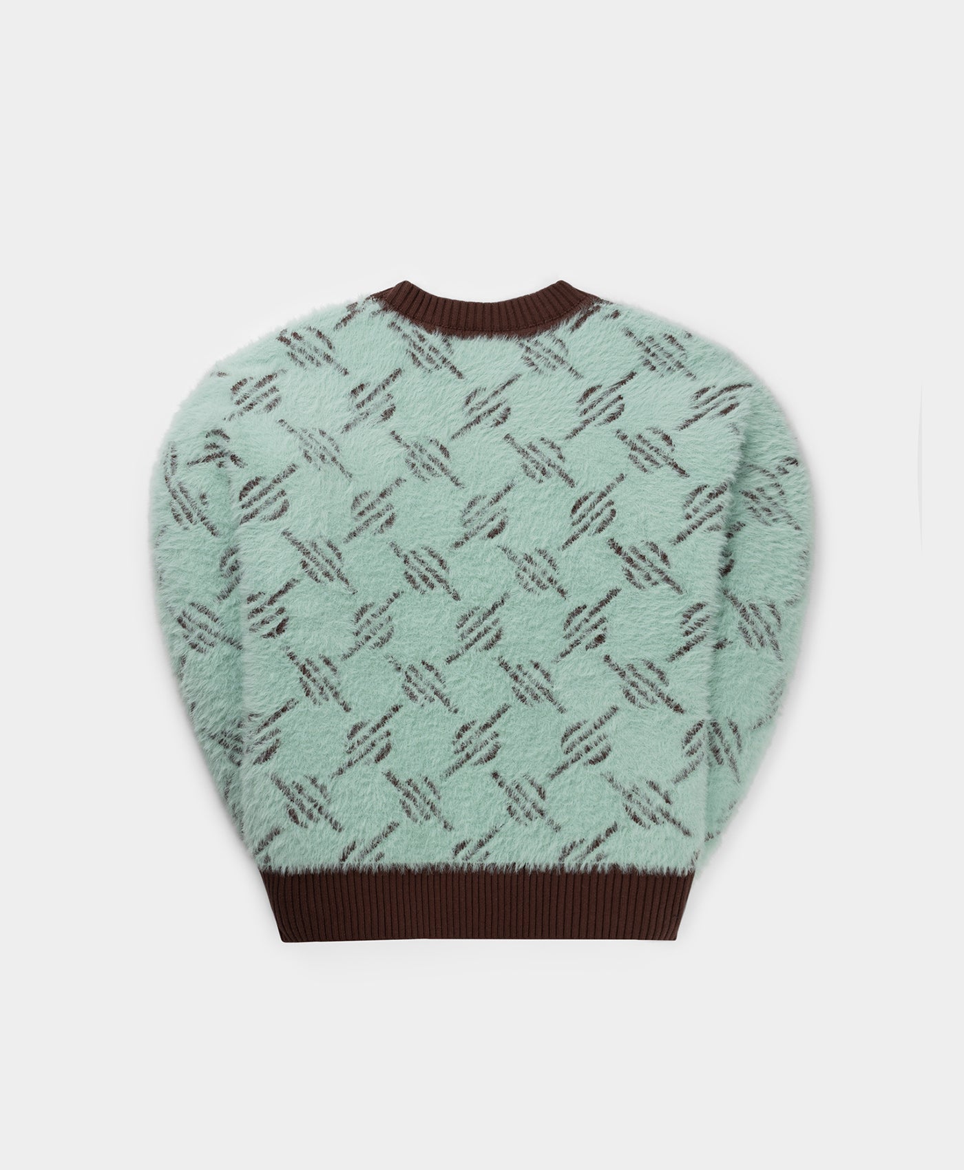 DP - Chocolate Brown Teal Blue Holle Sweater - Packshot - Rear