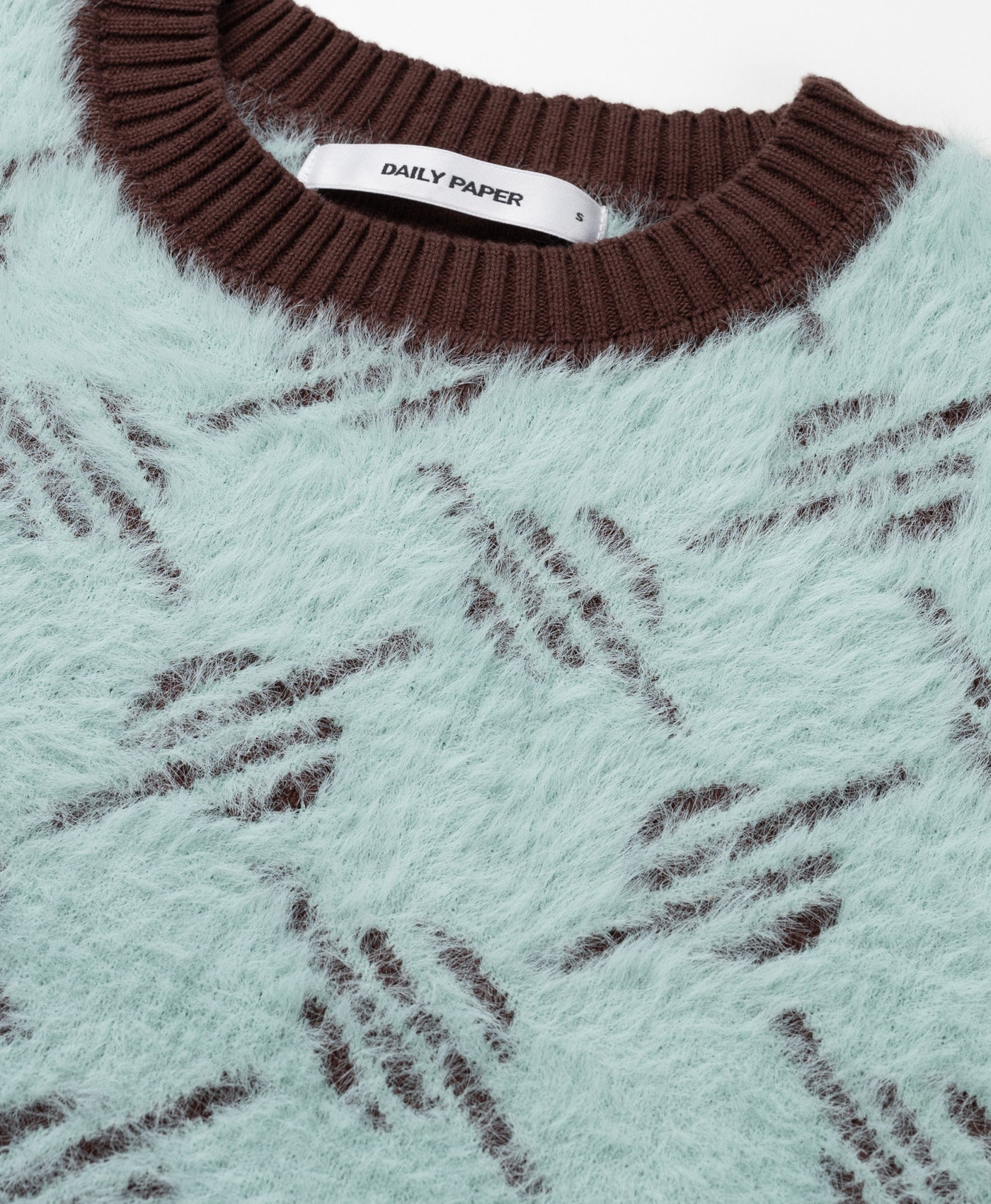 DP - Chocolate Brown Teal Blue Holle Sweater - Packshot