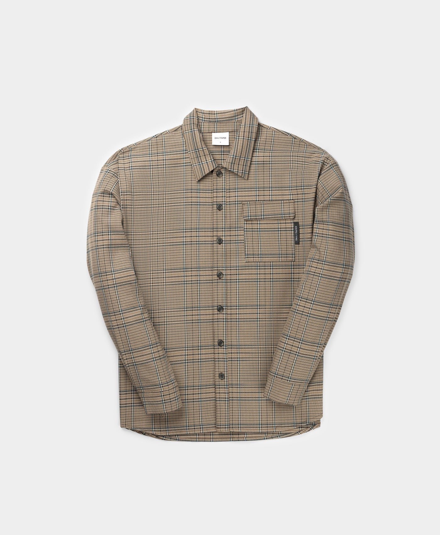 DP - Beige Blue Horace LS Shirt - Packshot - Rear