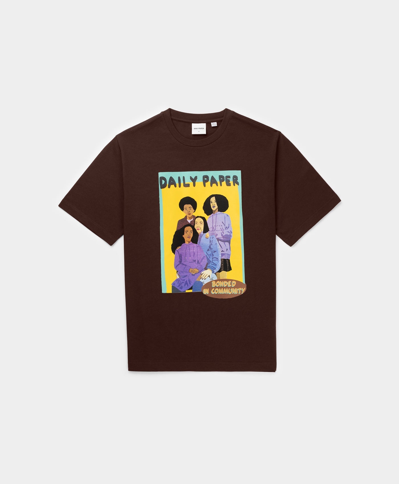 DP - Chocolate Brown Horizo T-Shirt - Packshot - Front