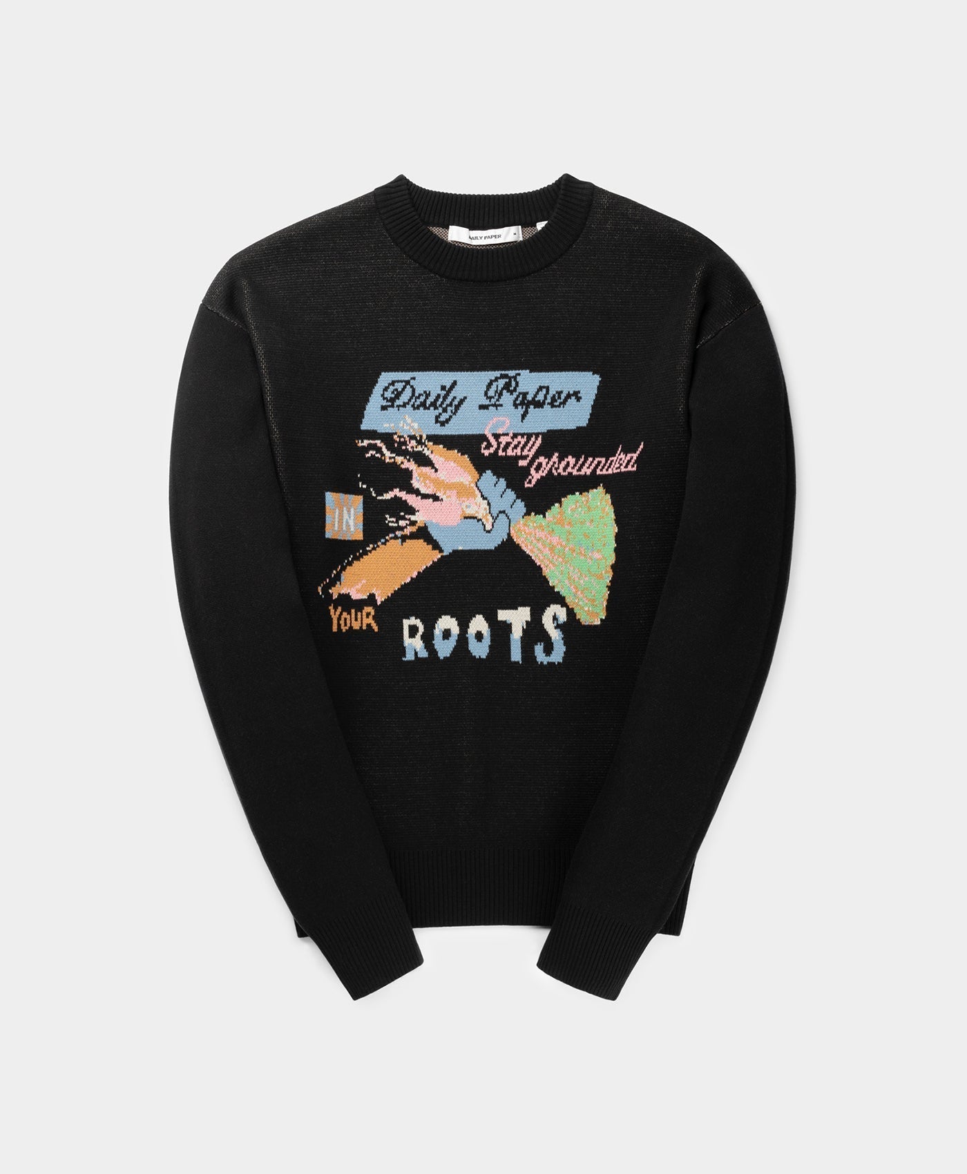 DP - Black Hozy Sweater - Packshot - Front