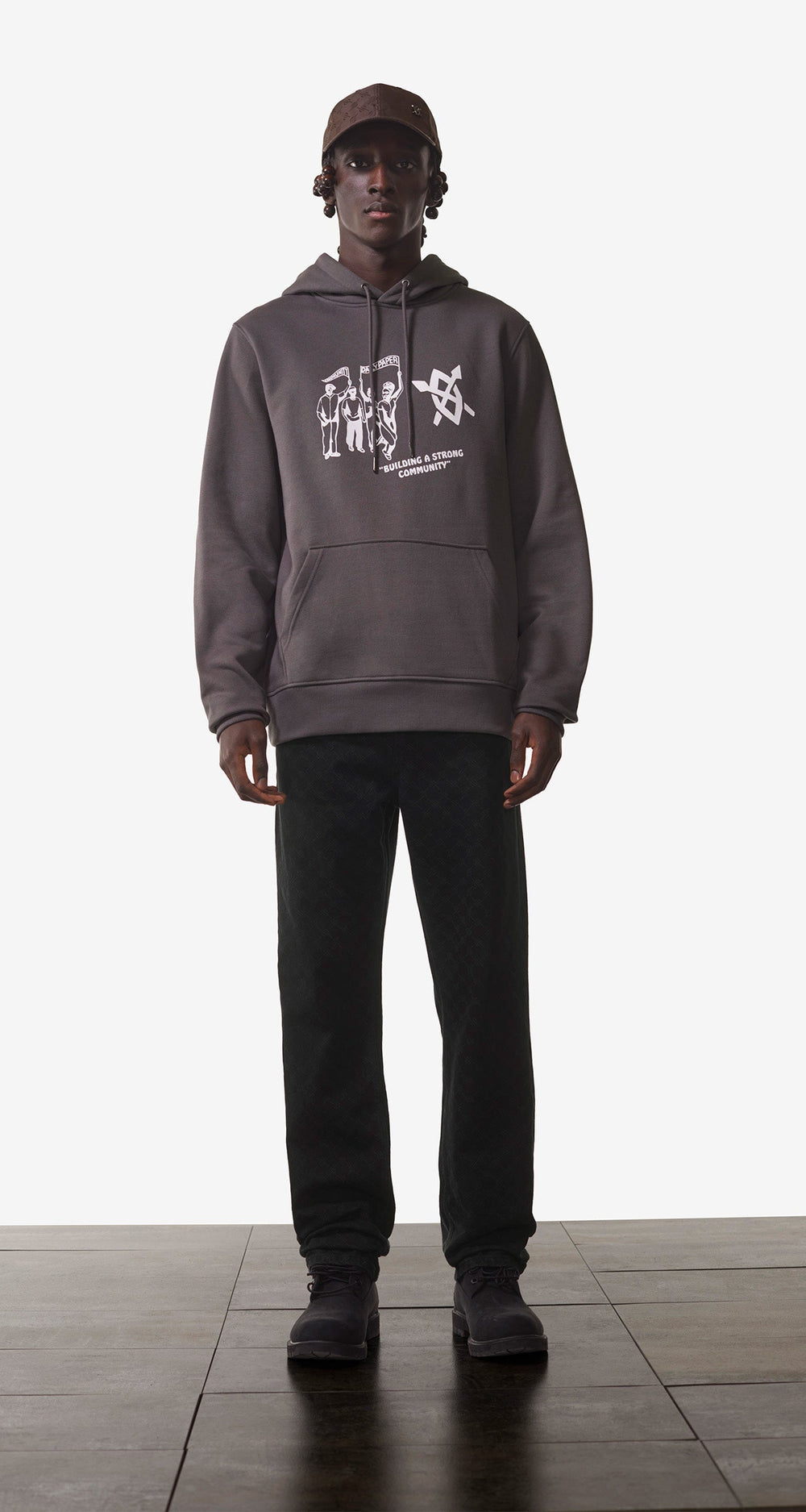 DP - Magnet Grey Negendo Hoody - Men - Front Rear